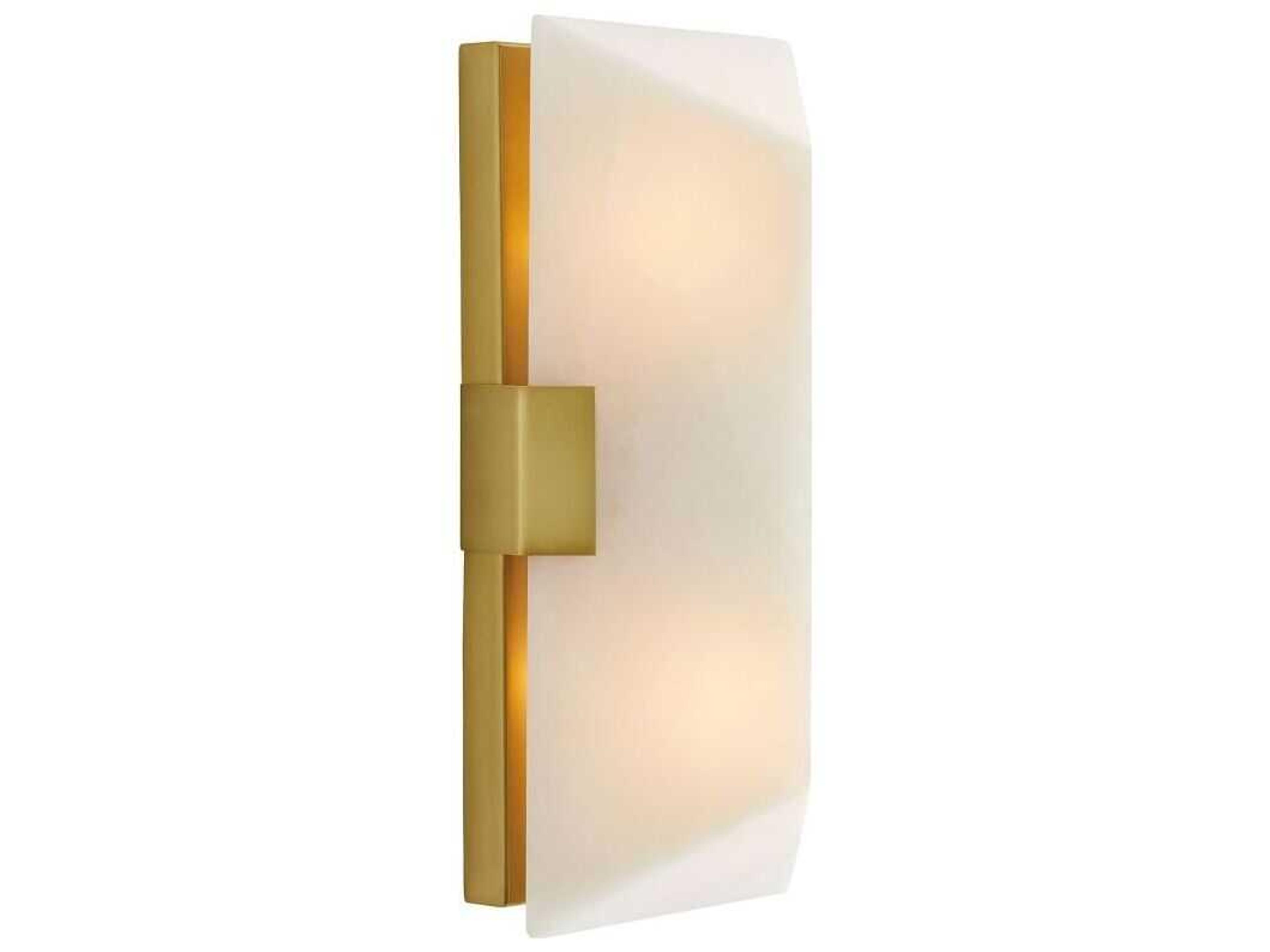 Jenks Wall Sconce Alabaster Antique Brass Modern