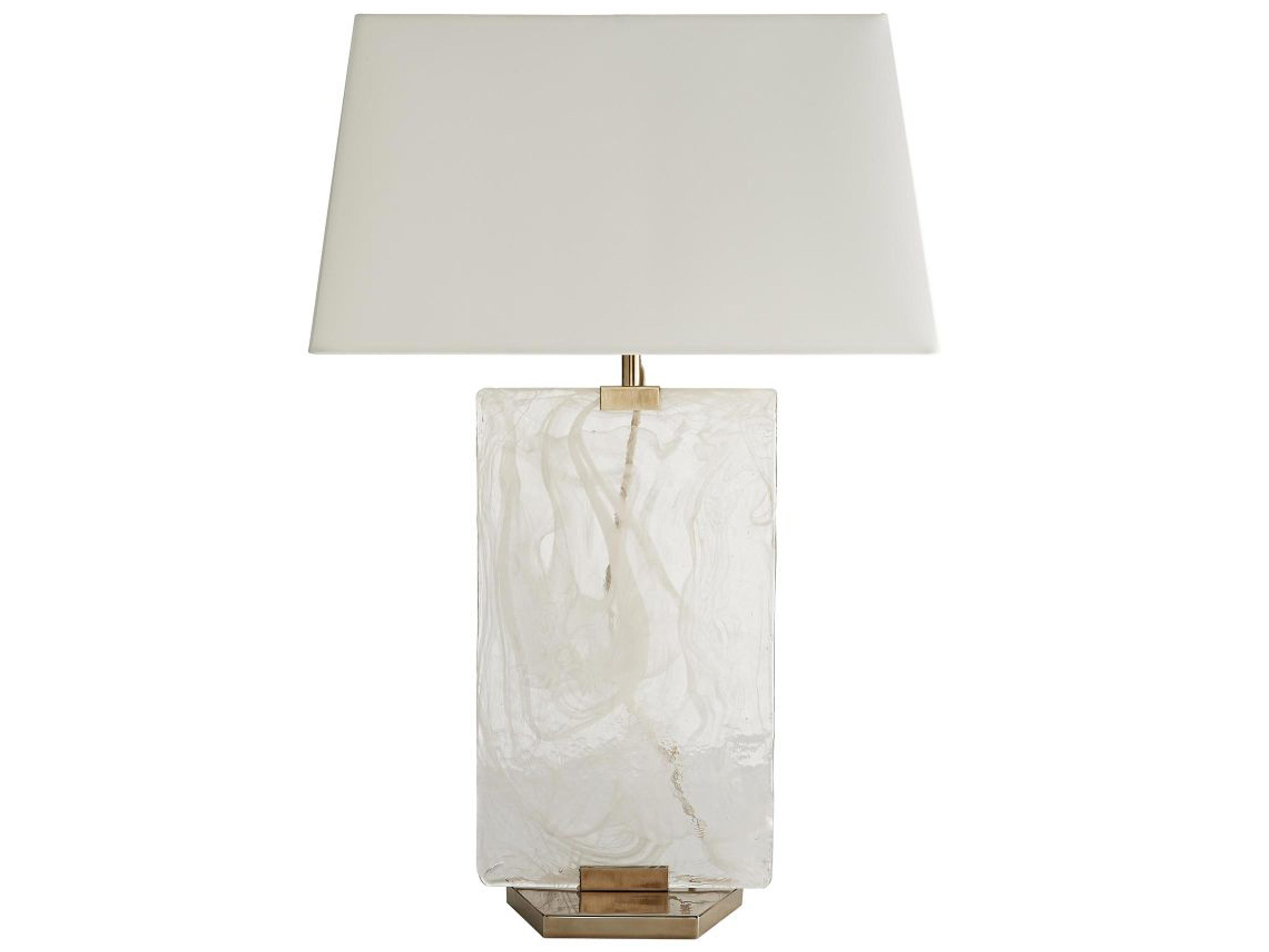Arteriors Home Maddox  Opal Swirl White Buffet Lamp