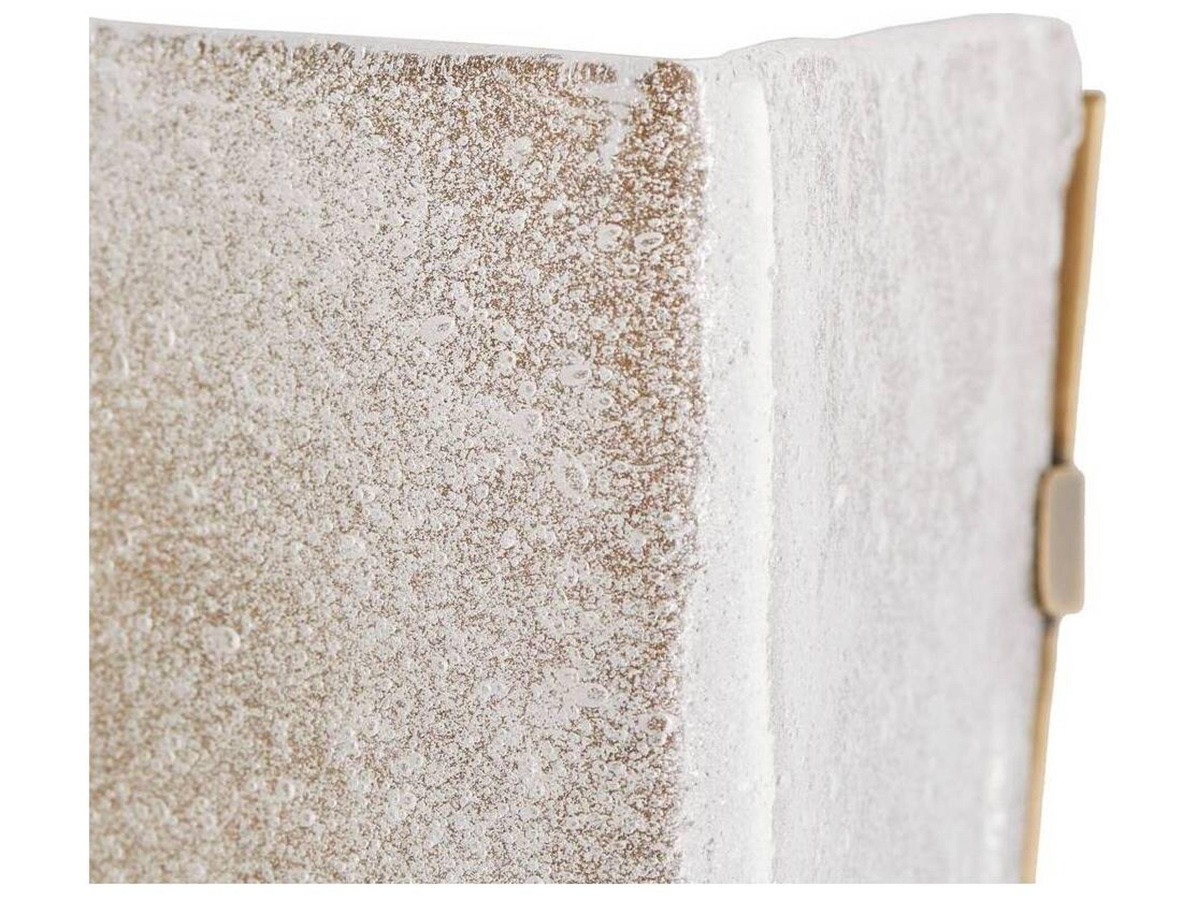 Arteriors Home Karina 1-Light Antique Brass Glass Wall Sconce