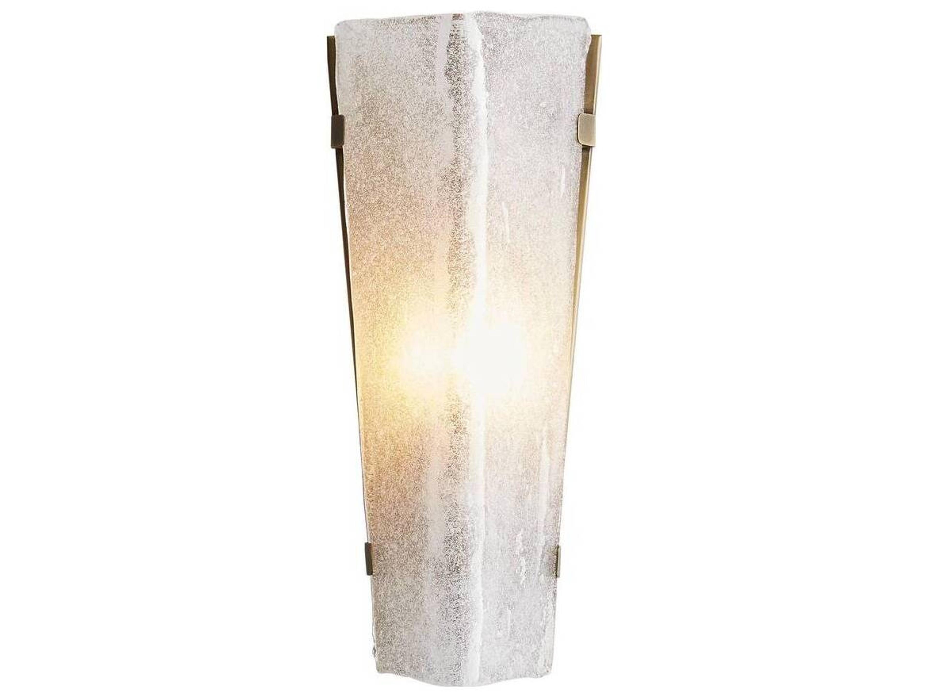 Arteriors Home Karina 1-Light Antique Brass Glass Wall Sconce