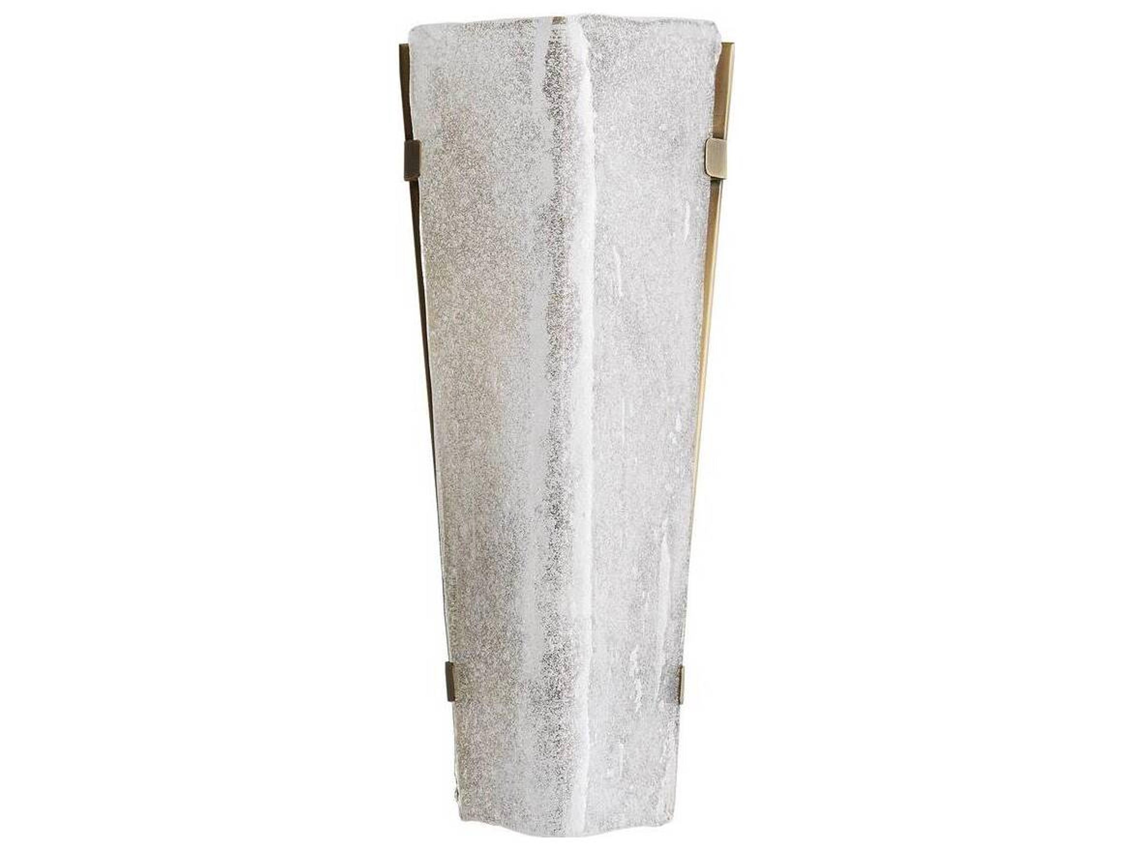 Arteriors Home Karina 1-Light Antique Brass Glass Wall Sconce