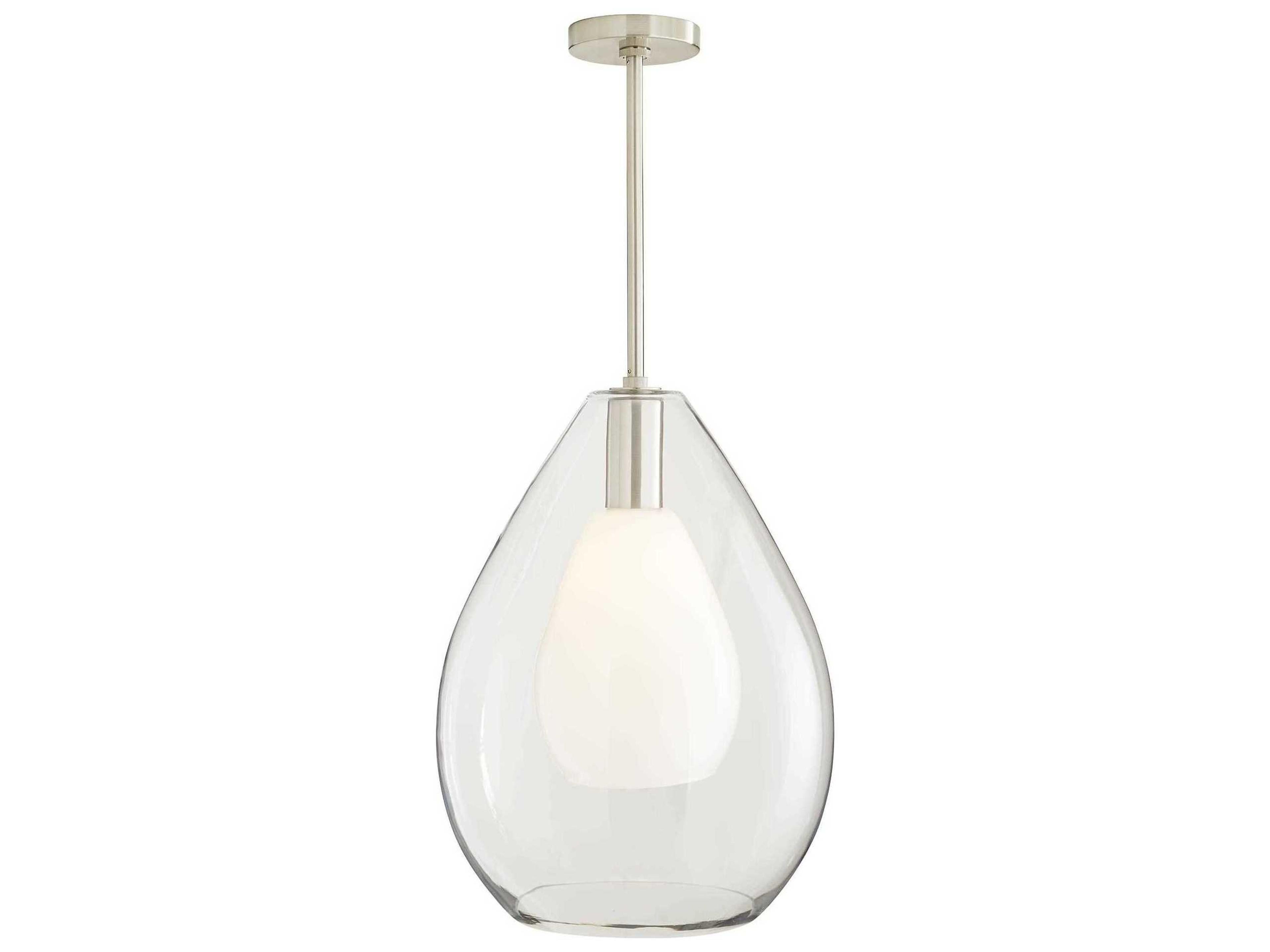 Arteriors Home Nala  1-Light Brushed Nickel Pendant
