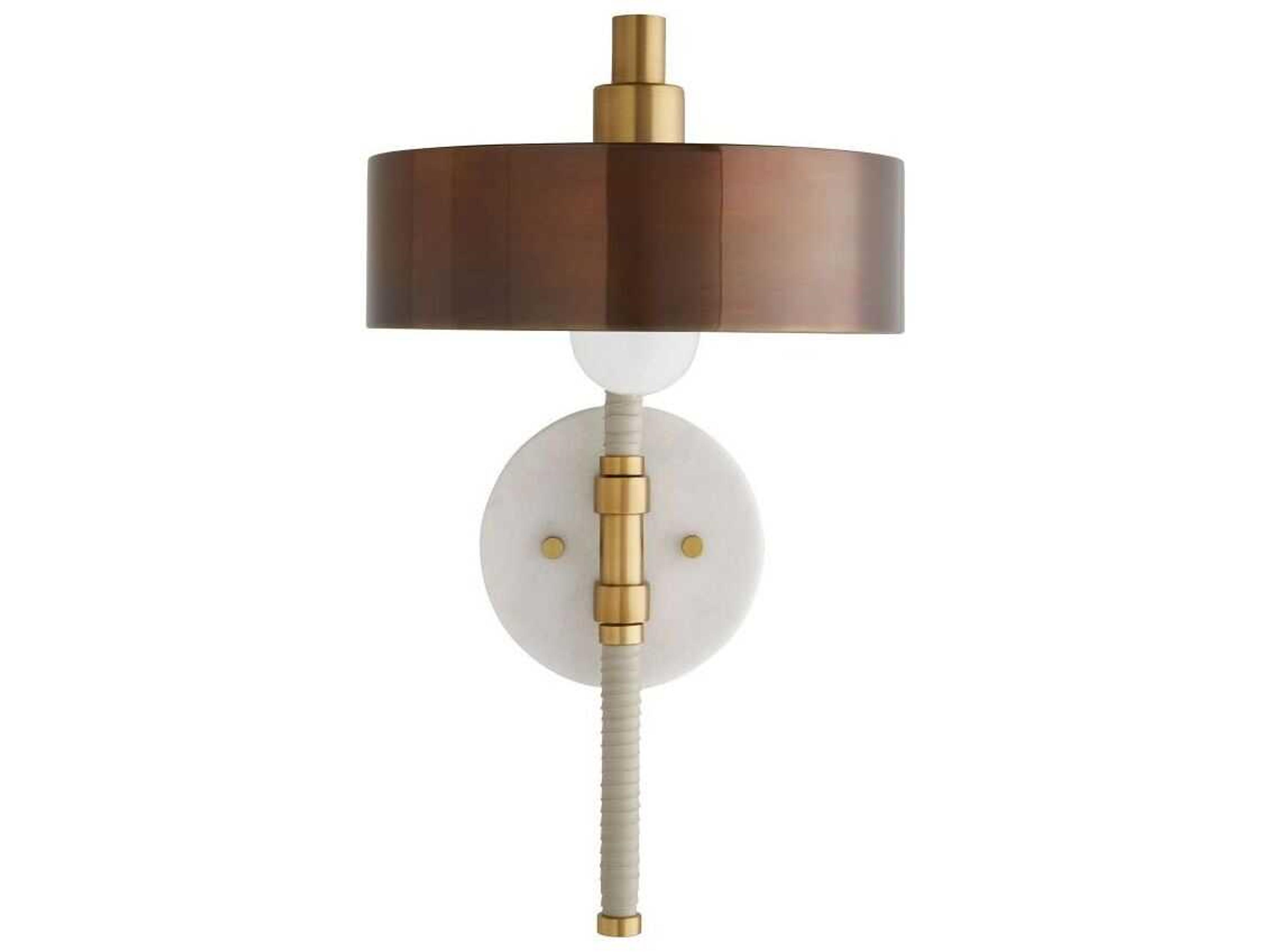 Arteriors Home Aaron 1-Light Heritage Brass Wall Sconce