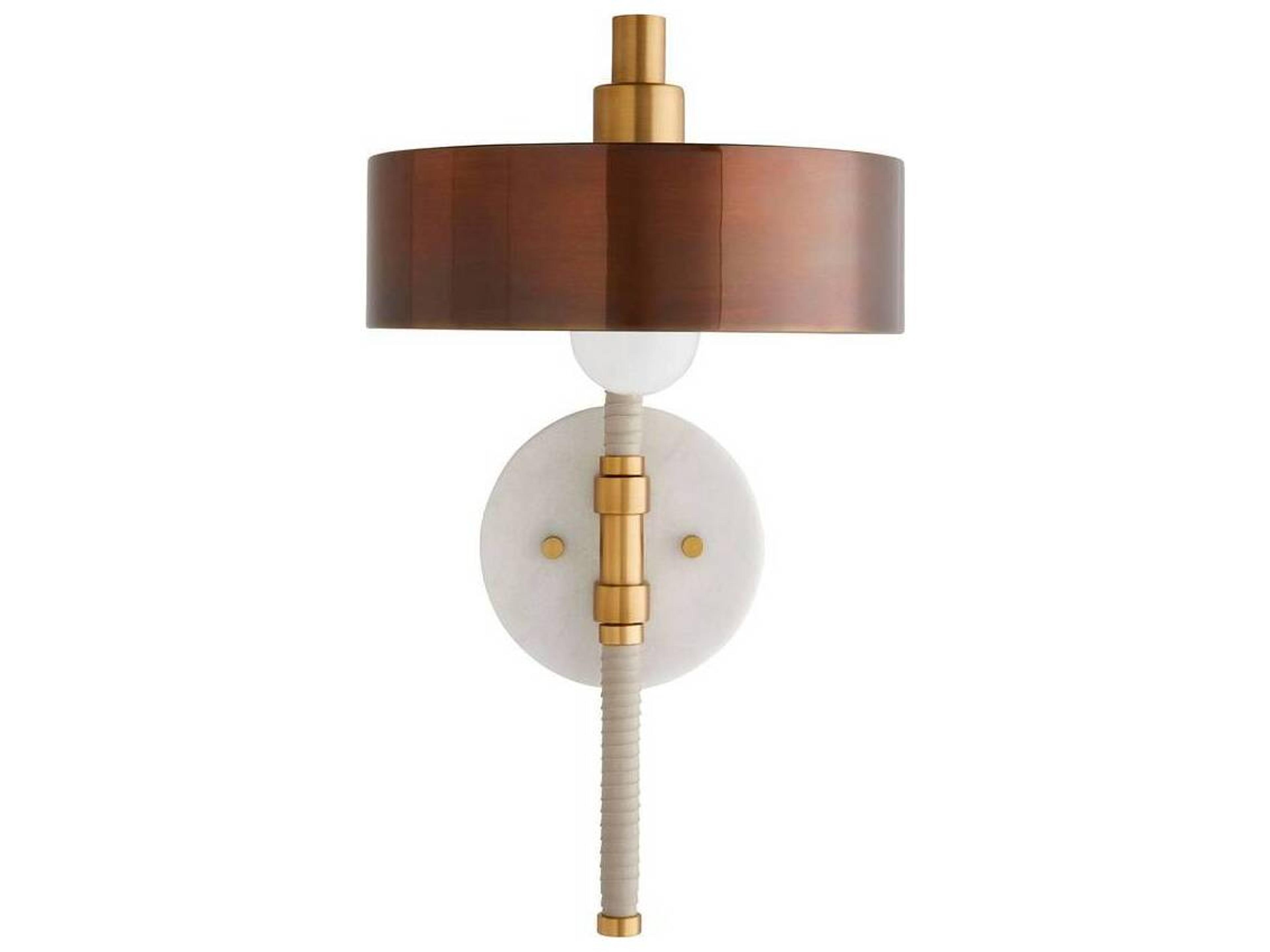 Arteriors Home Aaron 1-Light Heritage Brass Wall Sconce