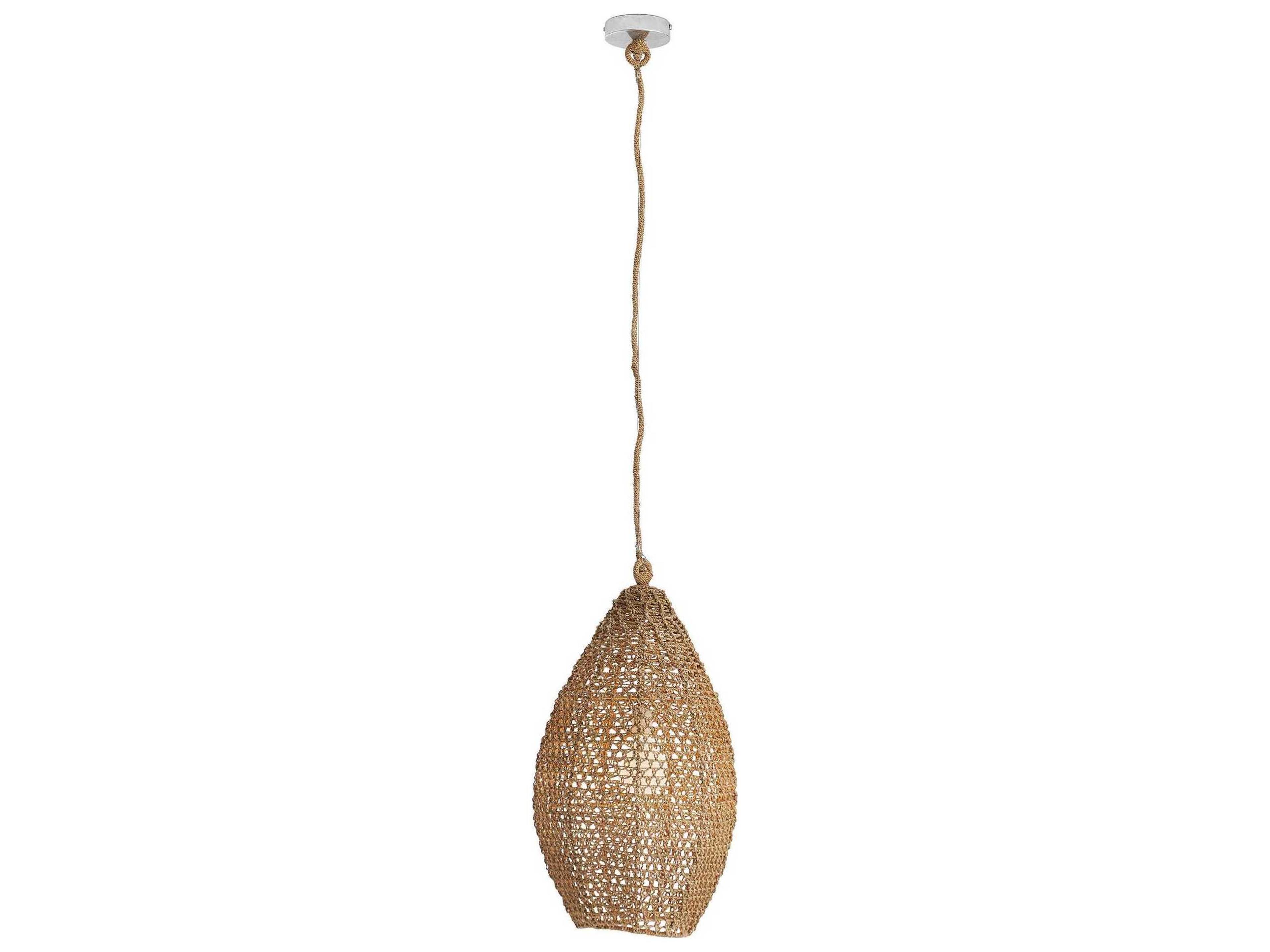Arteriors Home Evers 1-Light Natural Wood Bell Pendant