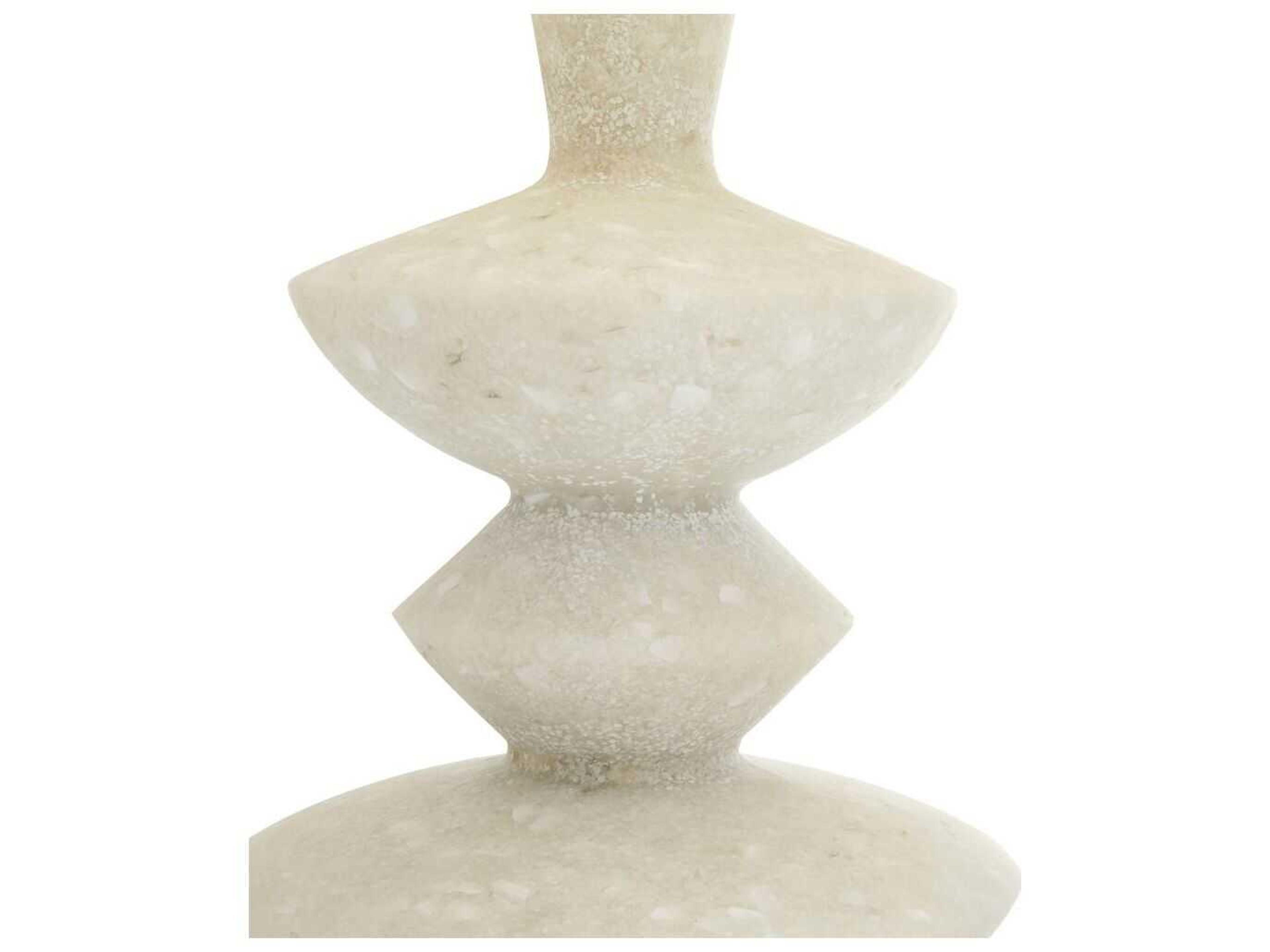 Arteriors Home Jillian White Glass Stone Buffet Lamp
