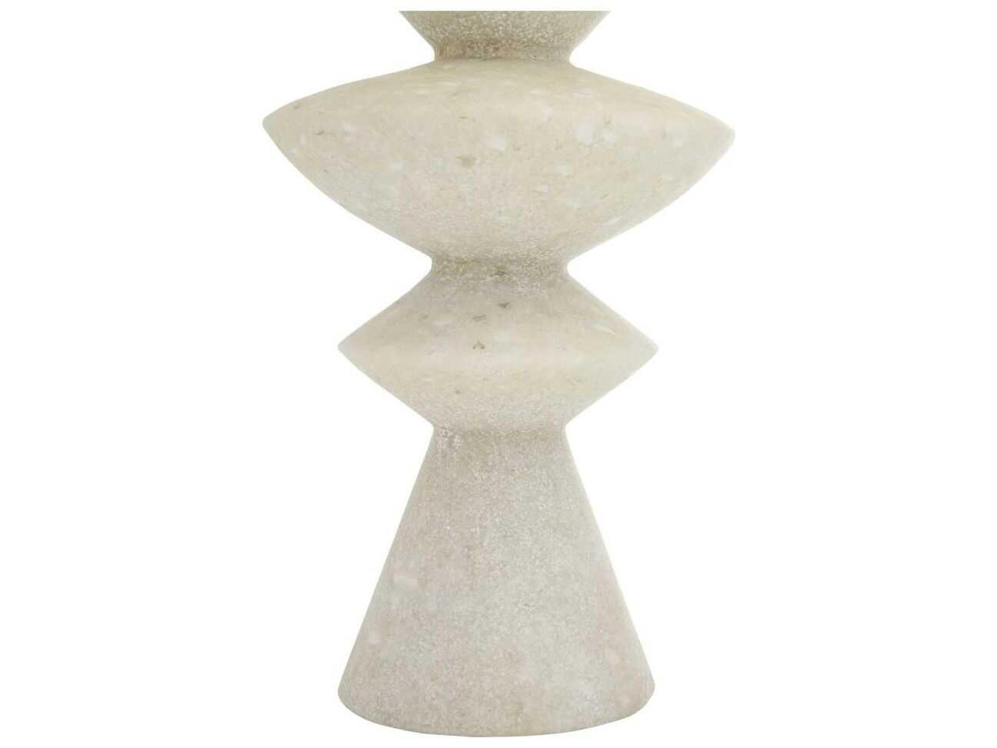 Arteriors Home Jillian White Glass Stone Buffet Lamp