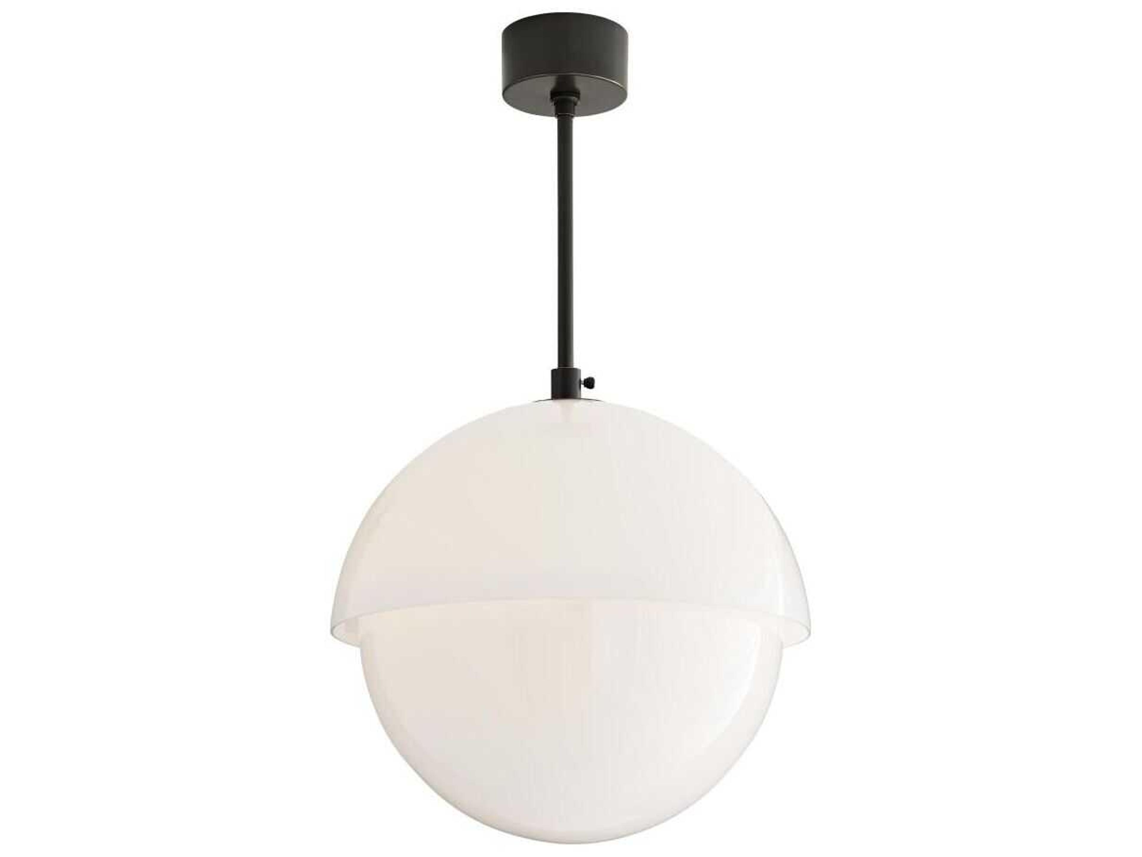 Arteriors Home 3-Light Bronze White Globe Pendant