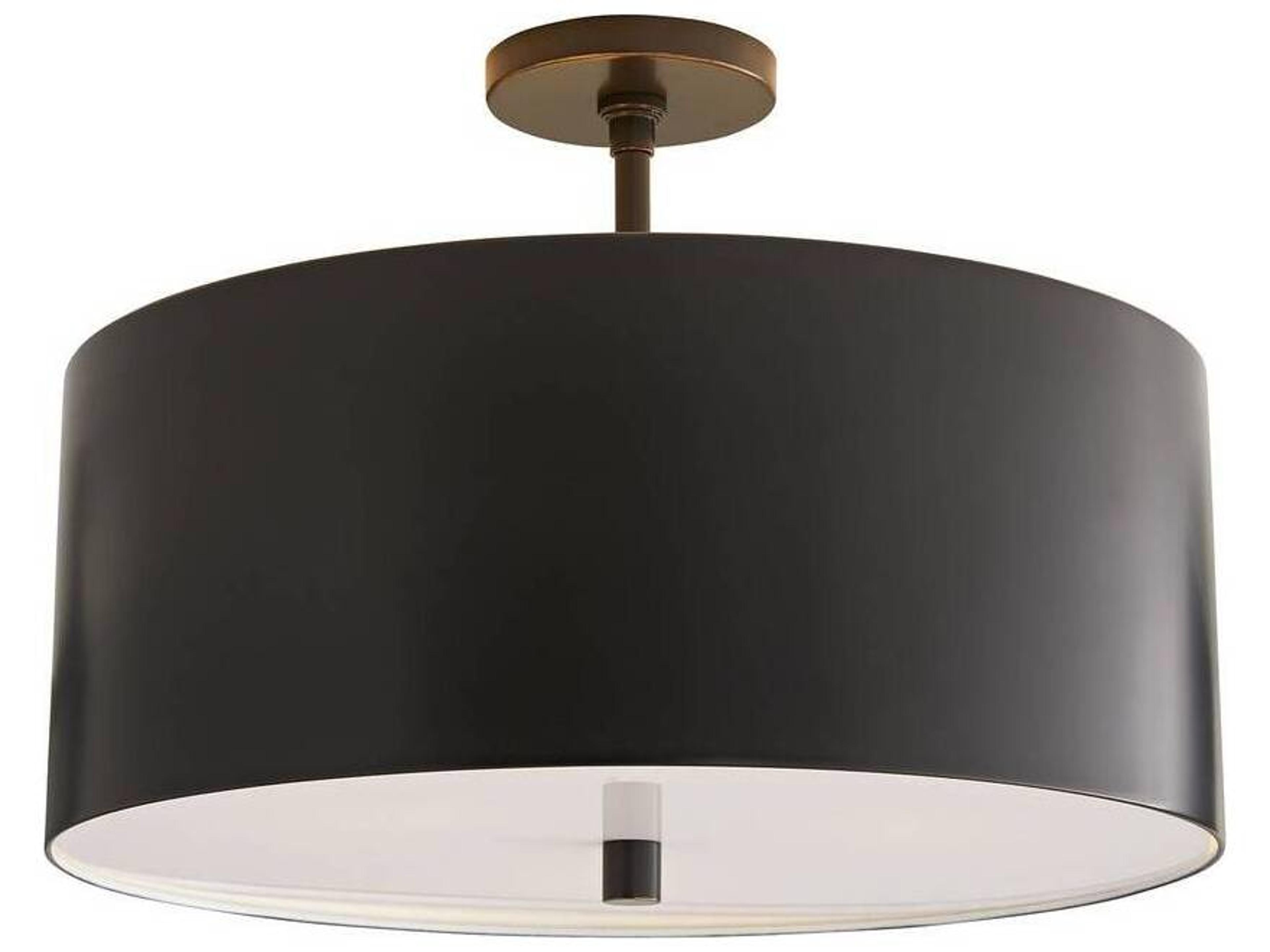 Arteriors Home Tarbell 3-Light Bronze Semi Flush Mount