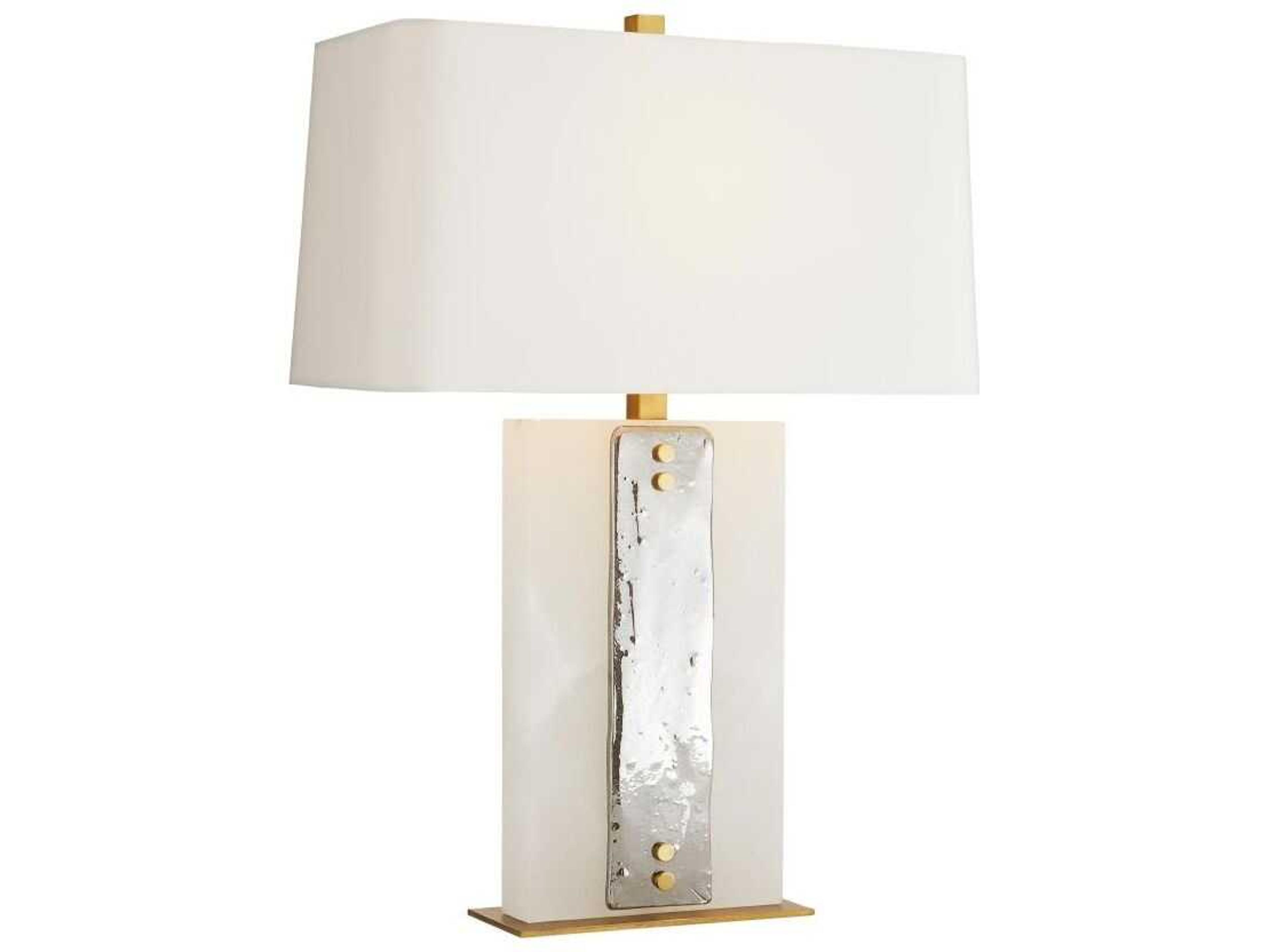 Uriah Table Lamp Alabaster and Glass