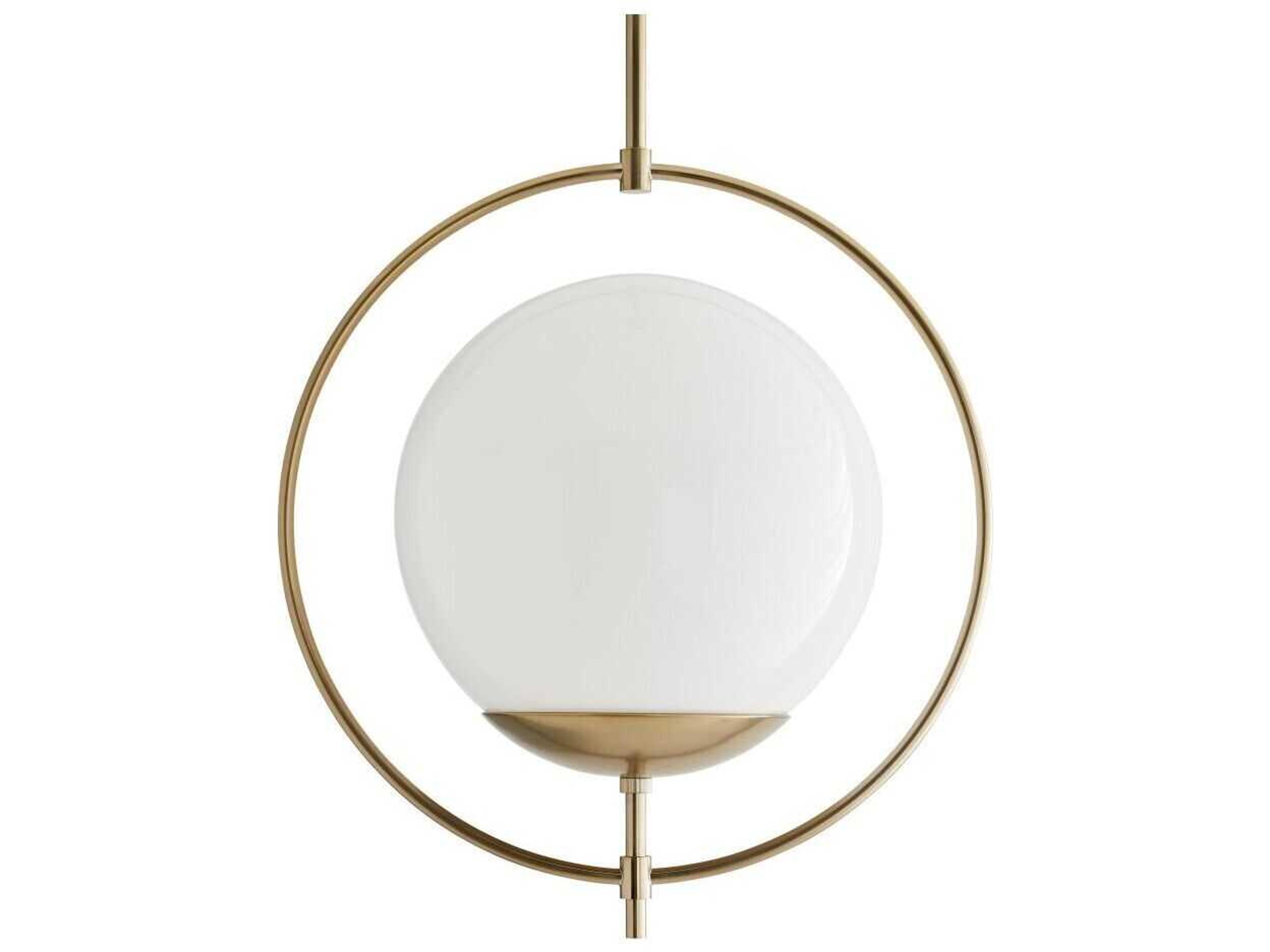 Arteriors Home Volta 1-Light Pale Brass Globe Pendant