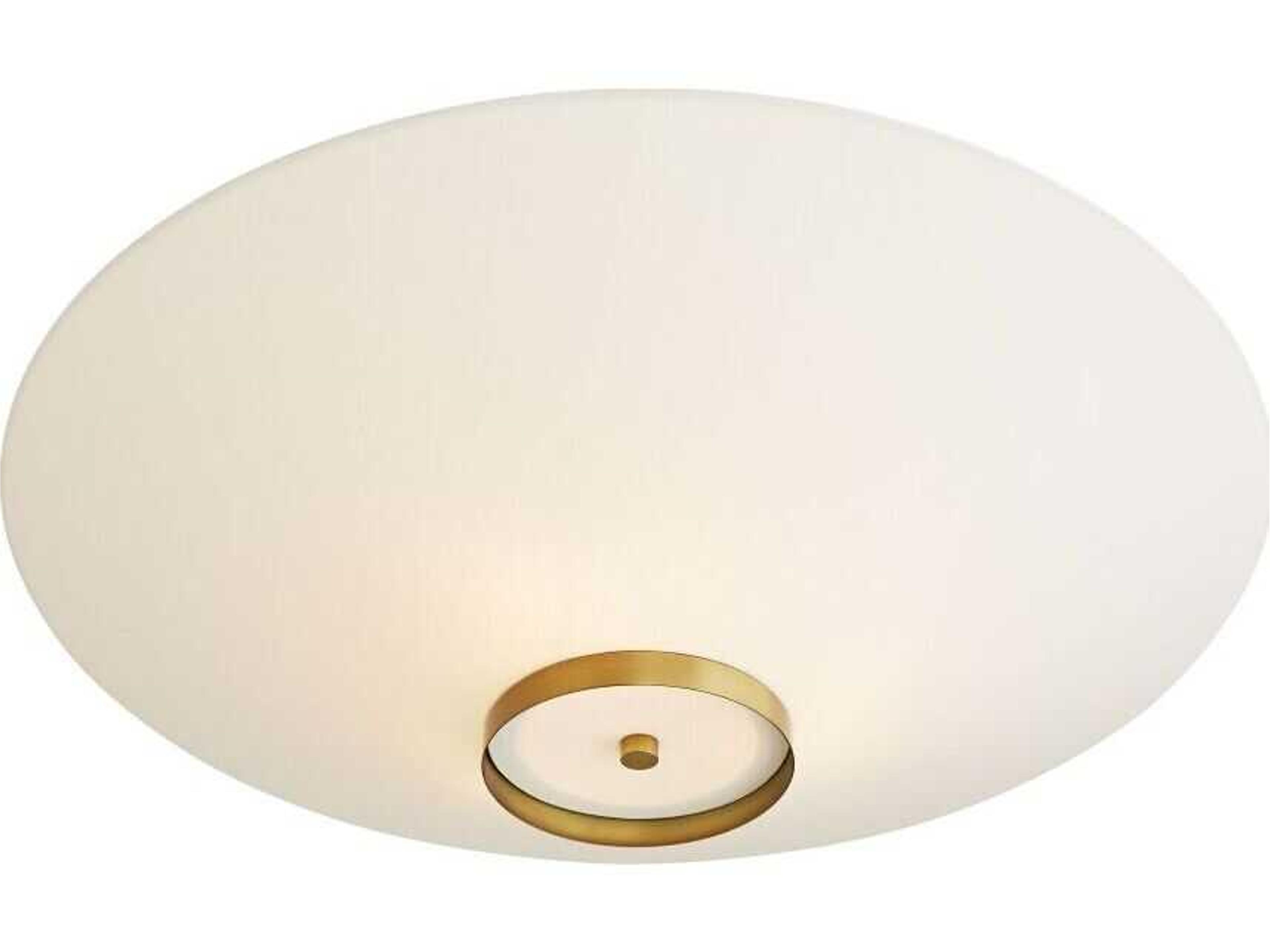 Arteriors Home Decker 3-Light Antique Brass Flush Mount