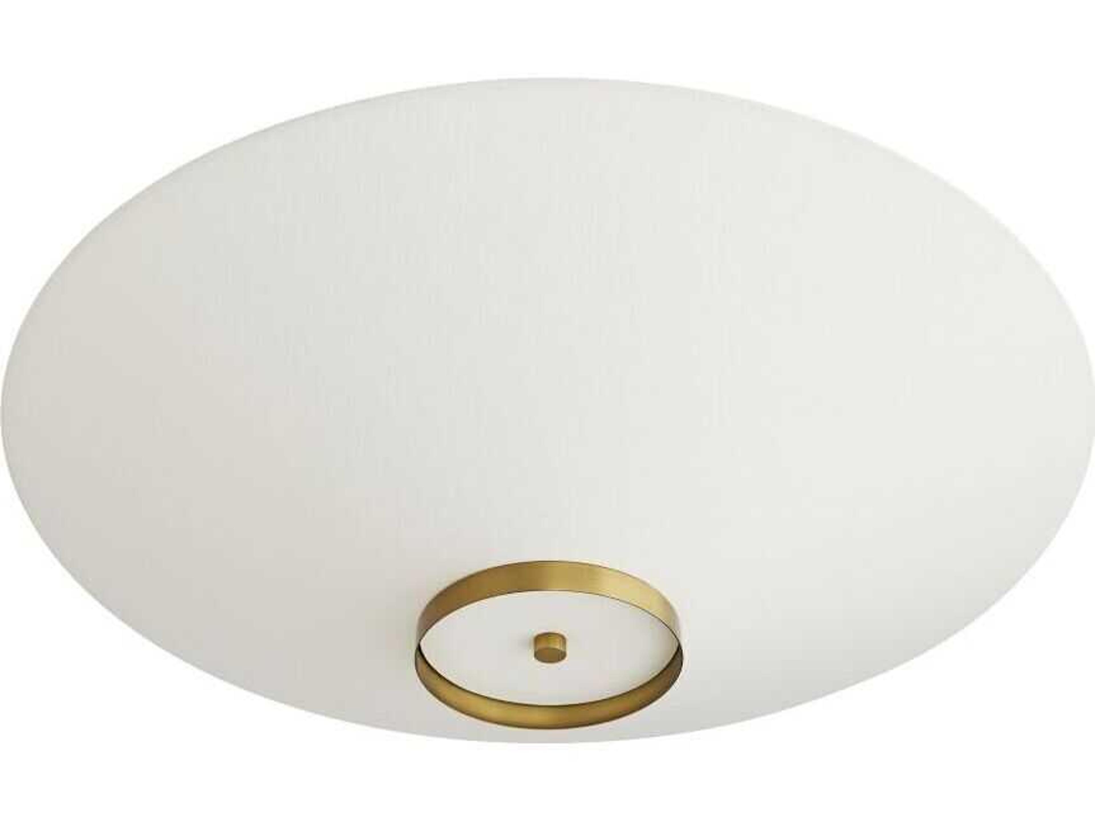 Arteriors Home Decker 3-Light Antique Brass Flush Mount