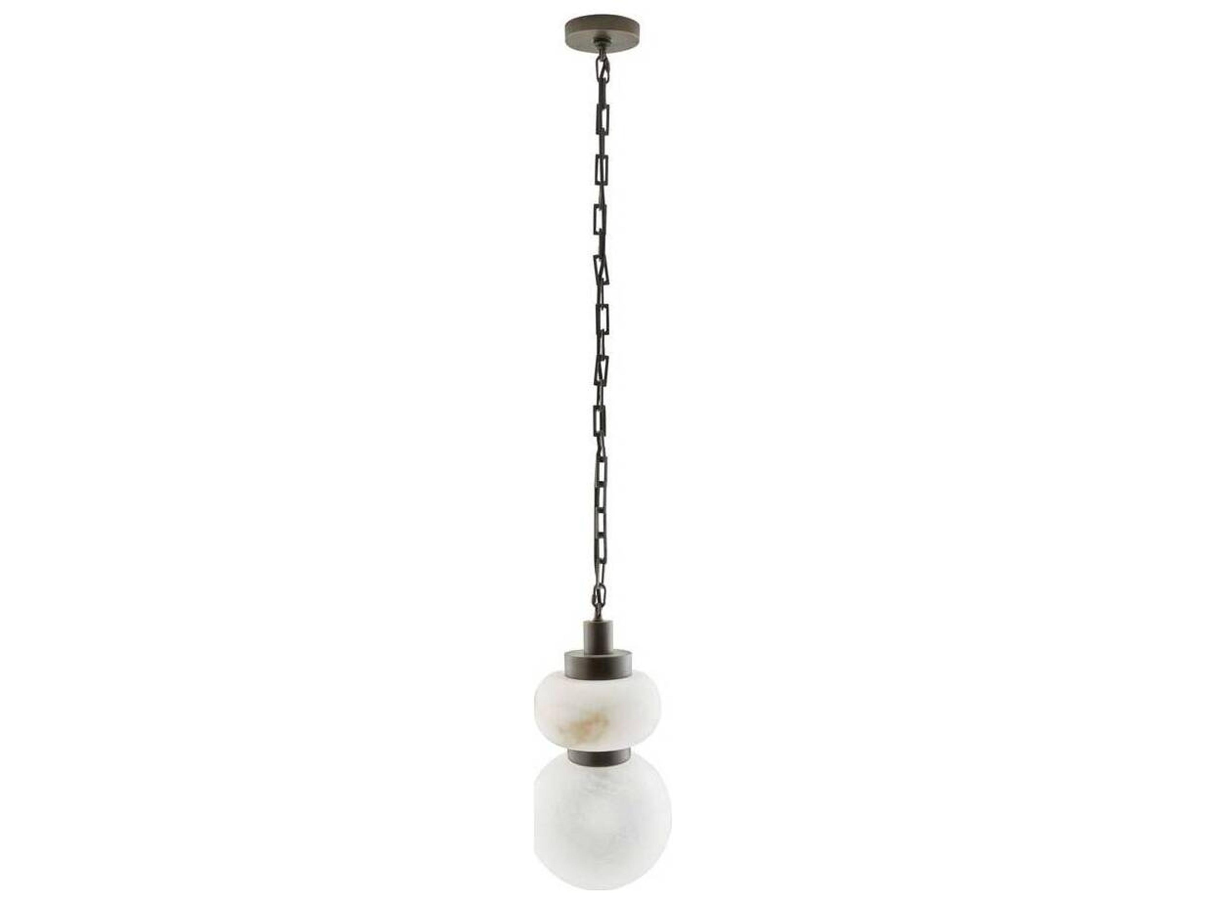Arteriors Home Rosemont 1-Light English Bronze White Globe Mini Pendant