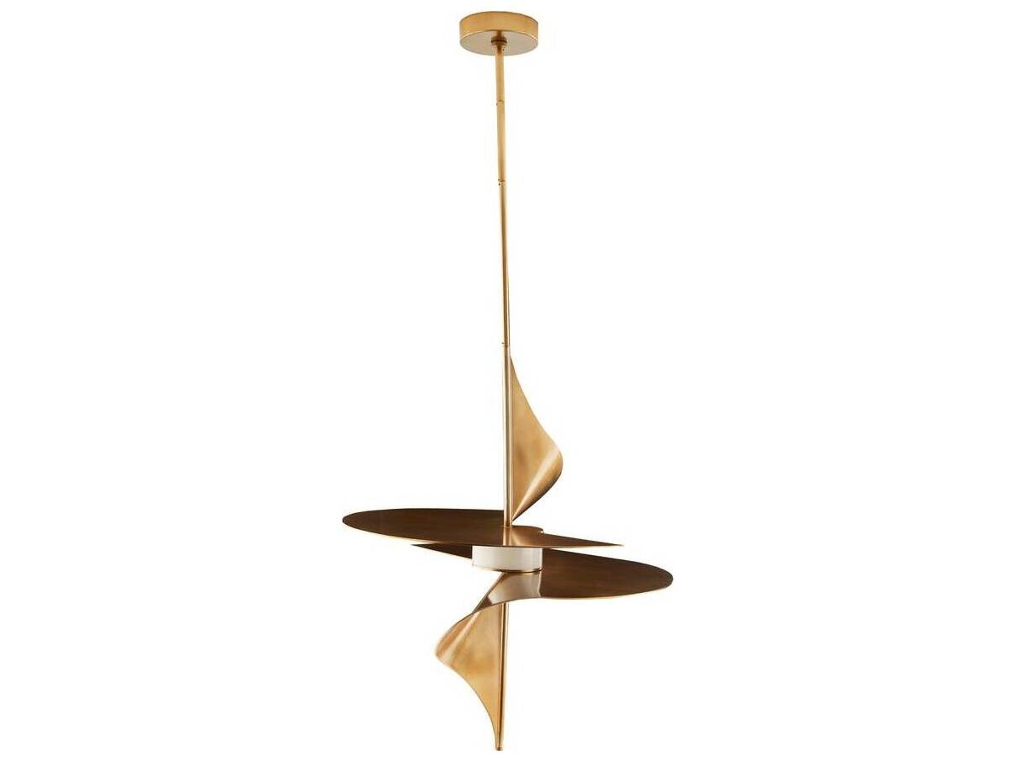 Arteriors Home Renly 1-Light Pale Gold Leaf Pendant