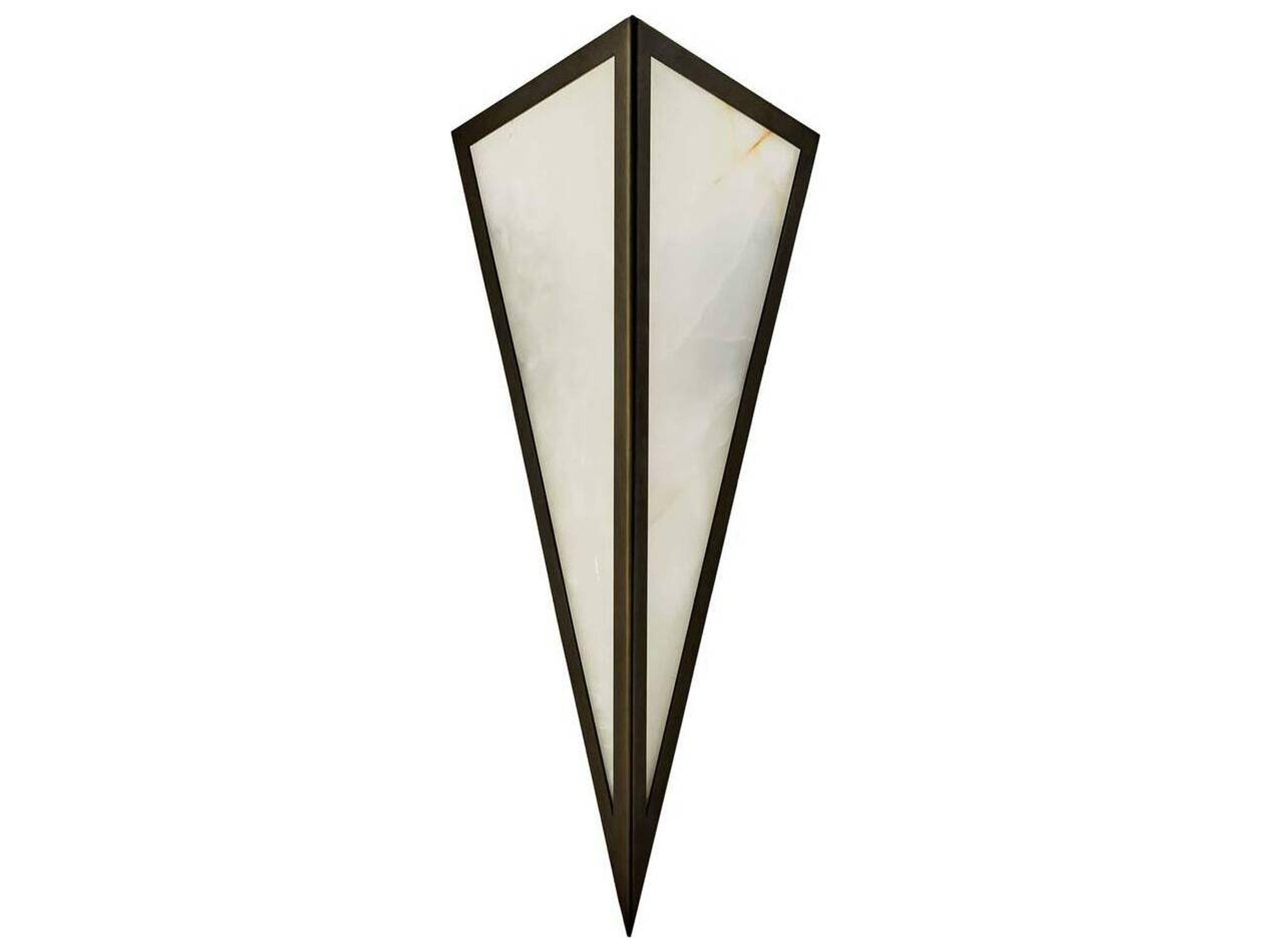 Arteriors Home Priestly 2-Light White Onyx Black Wall Sconce