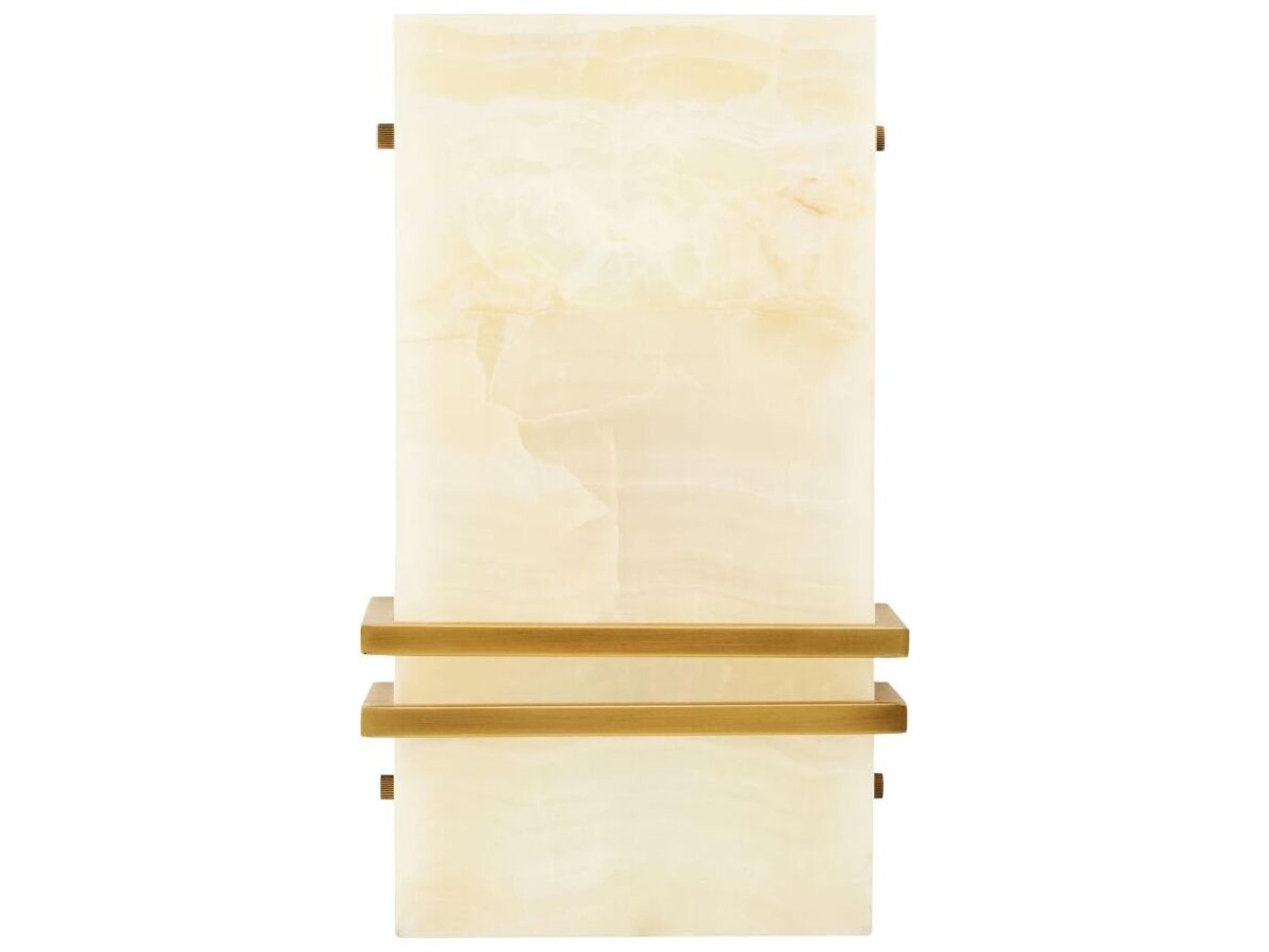 Arteriors Home Ronan 2-Light White Onyx Wall Sconce