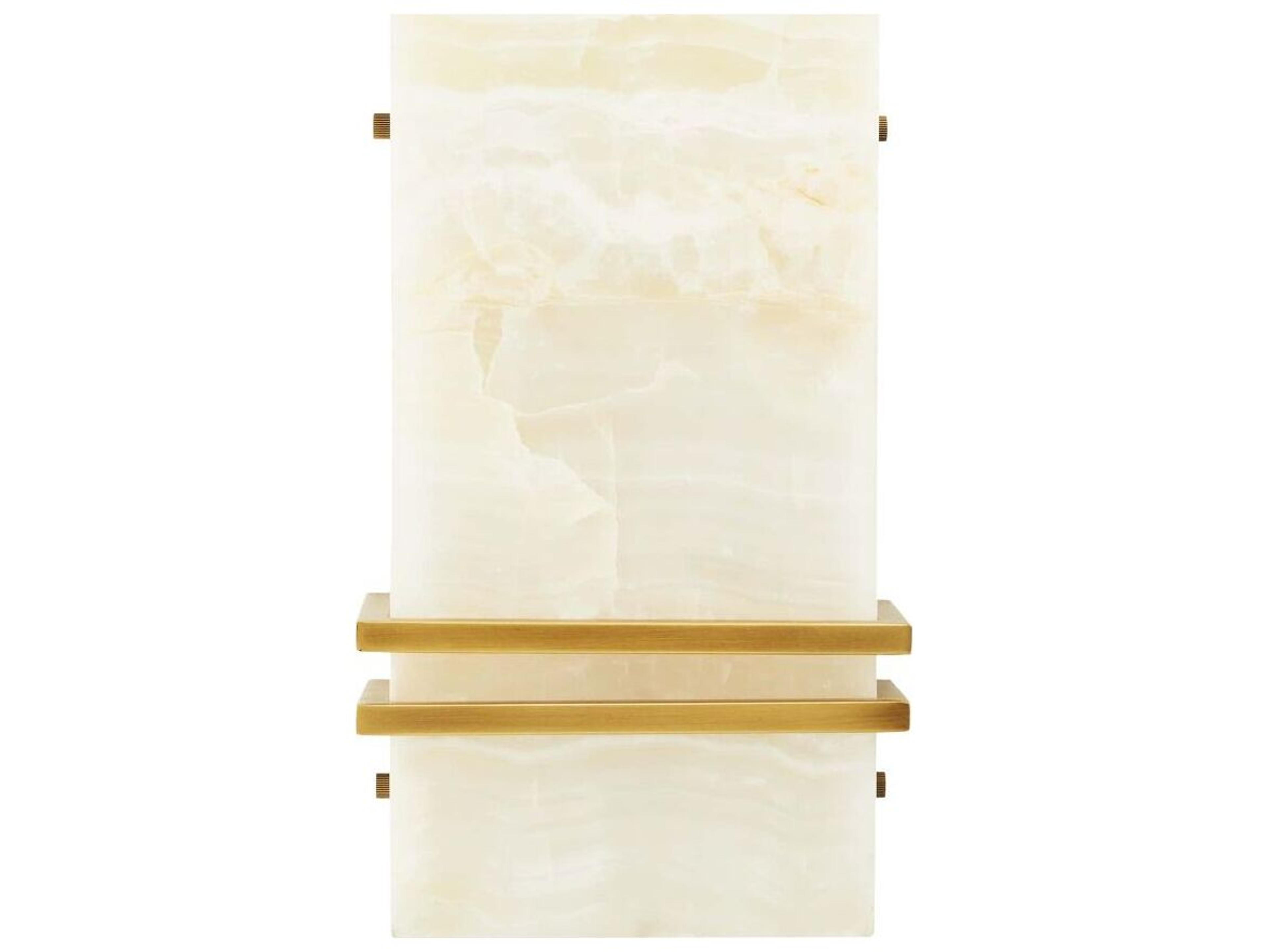 Arteriors Home Ronan 2-Light White Onyx Wall Sconce