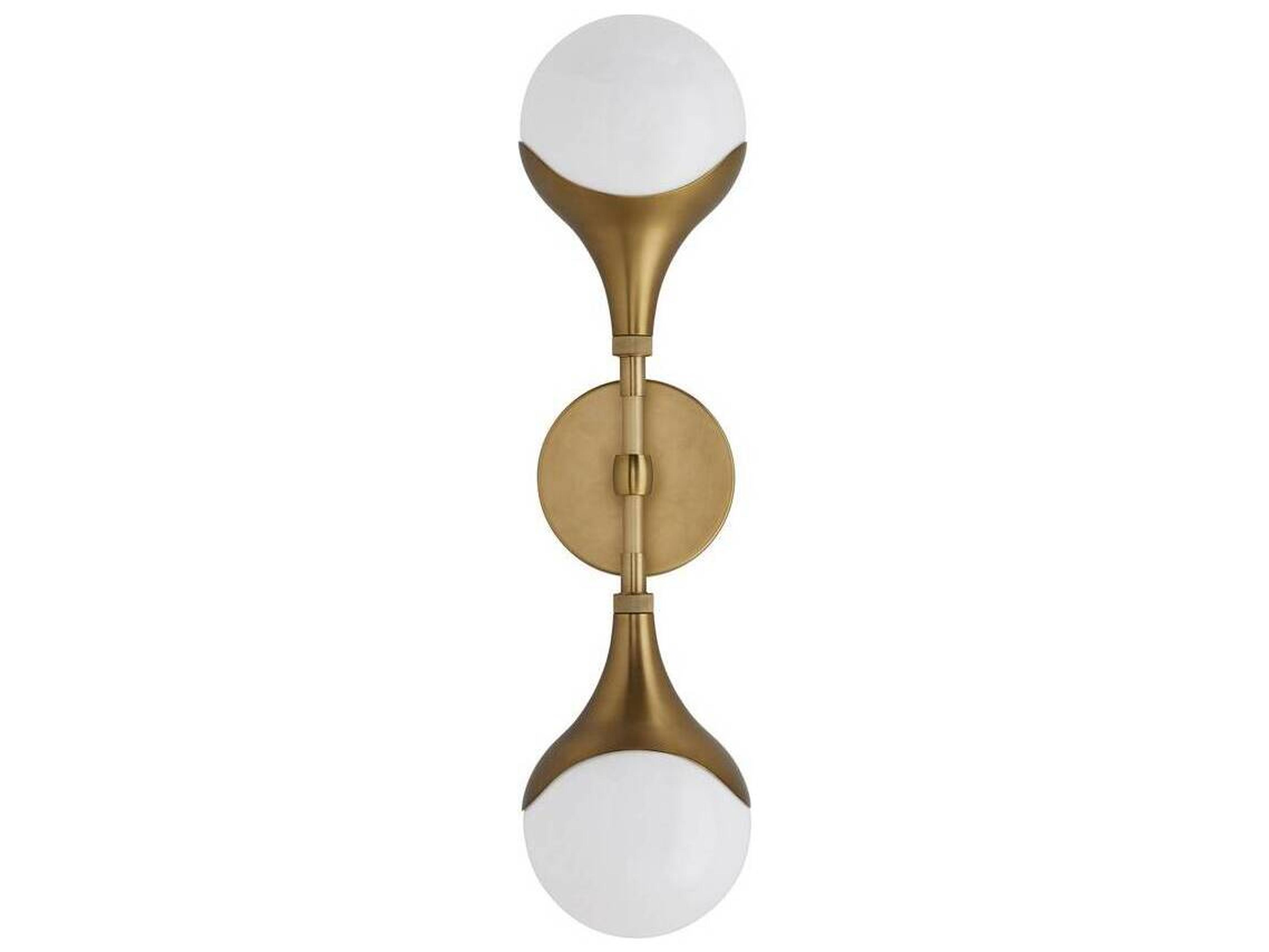 Arteriors Home Augustus 2-Light Antique Brass Wall Sconce