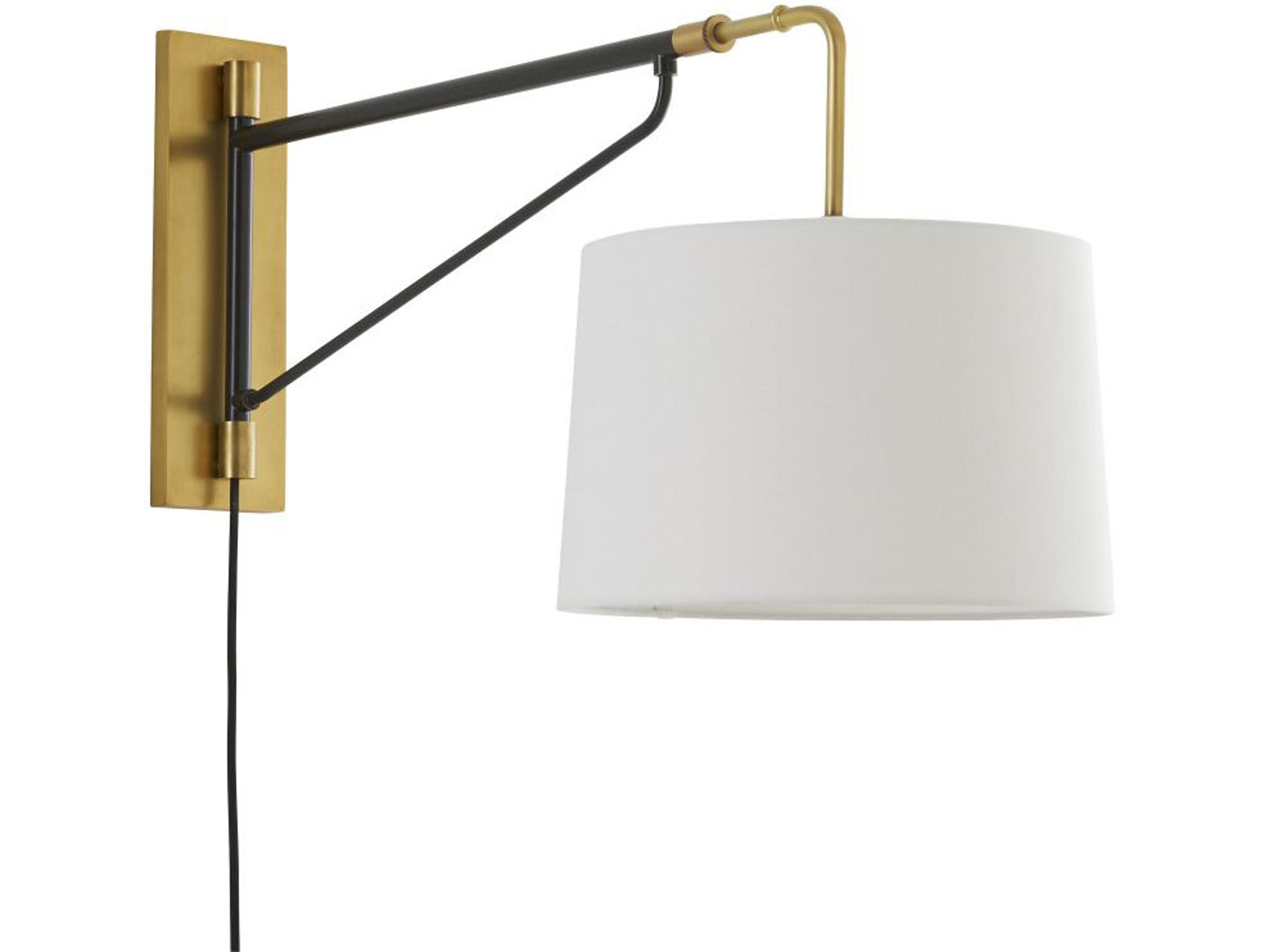 Arteriors Home Anthony 1-Light Antique Brass Bronze Swing Wall Sconce