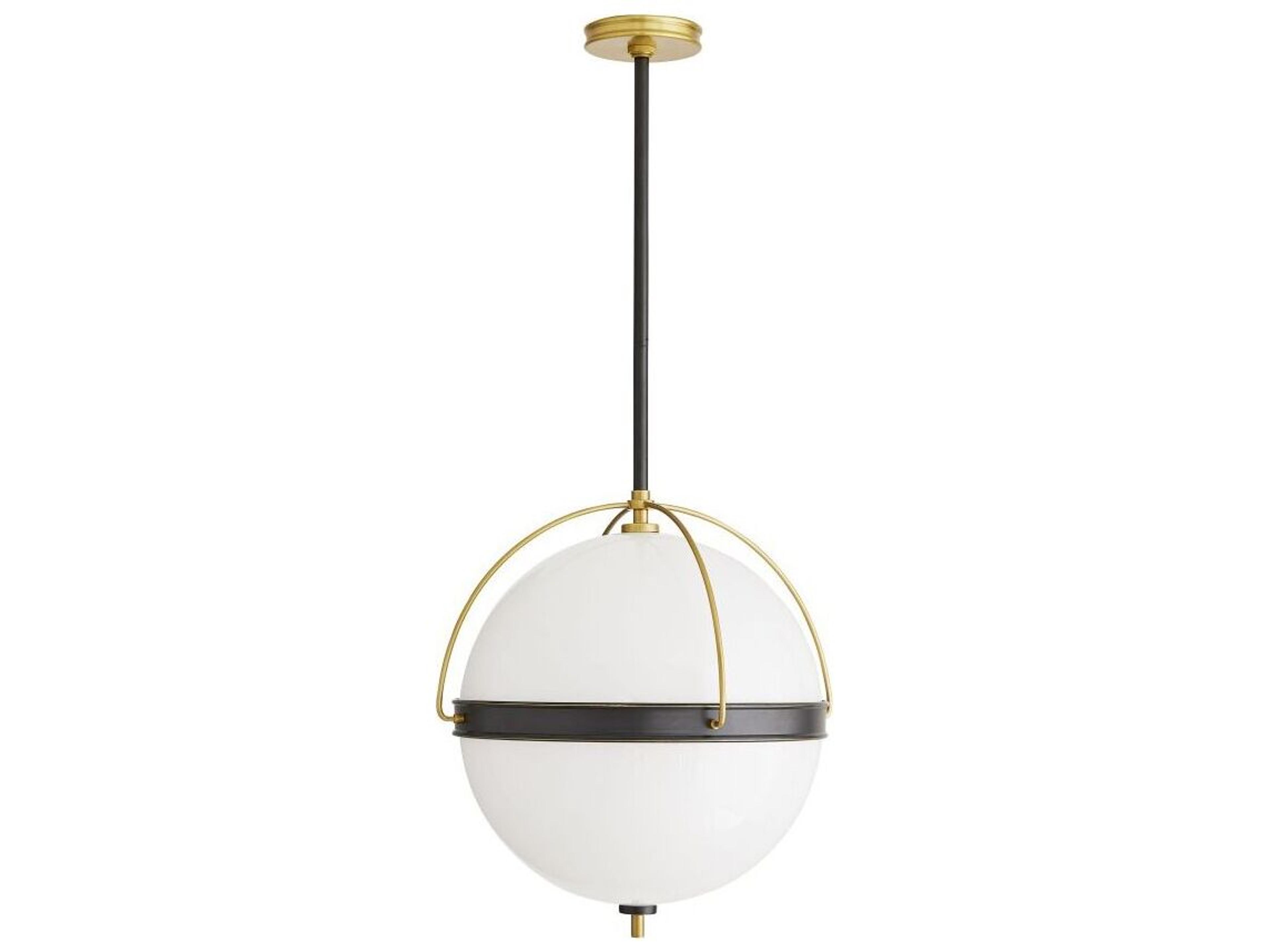 Arteriors Home Dorothy 2-Light Bronze Antique Brass Globe Pendant
