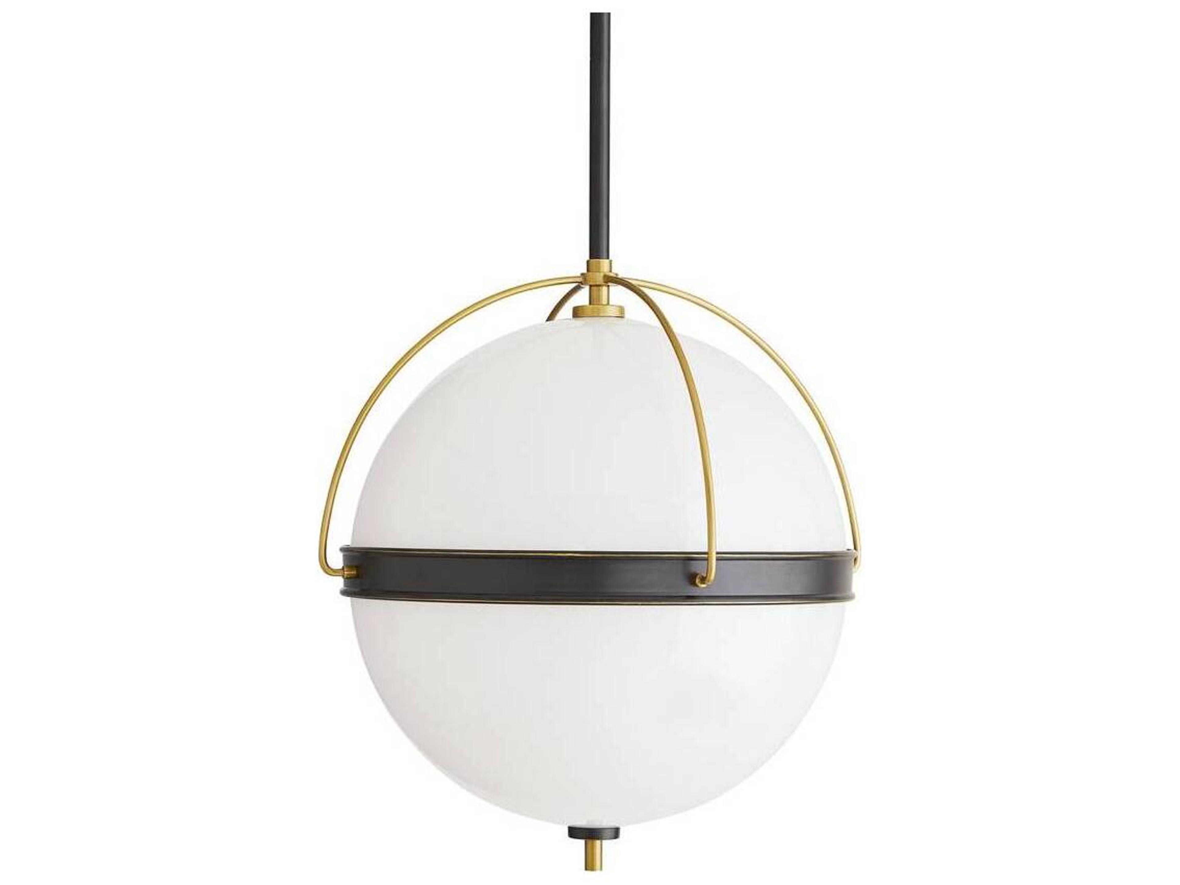 Arteriors Home Dorothy 2-Light Bronze Antique Brass Globe Pendant
