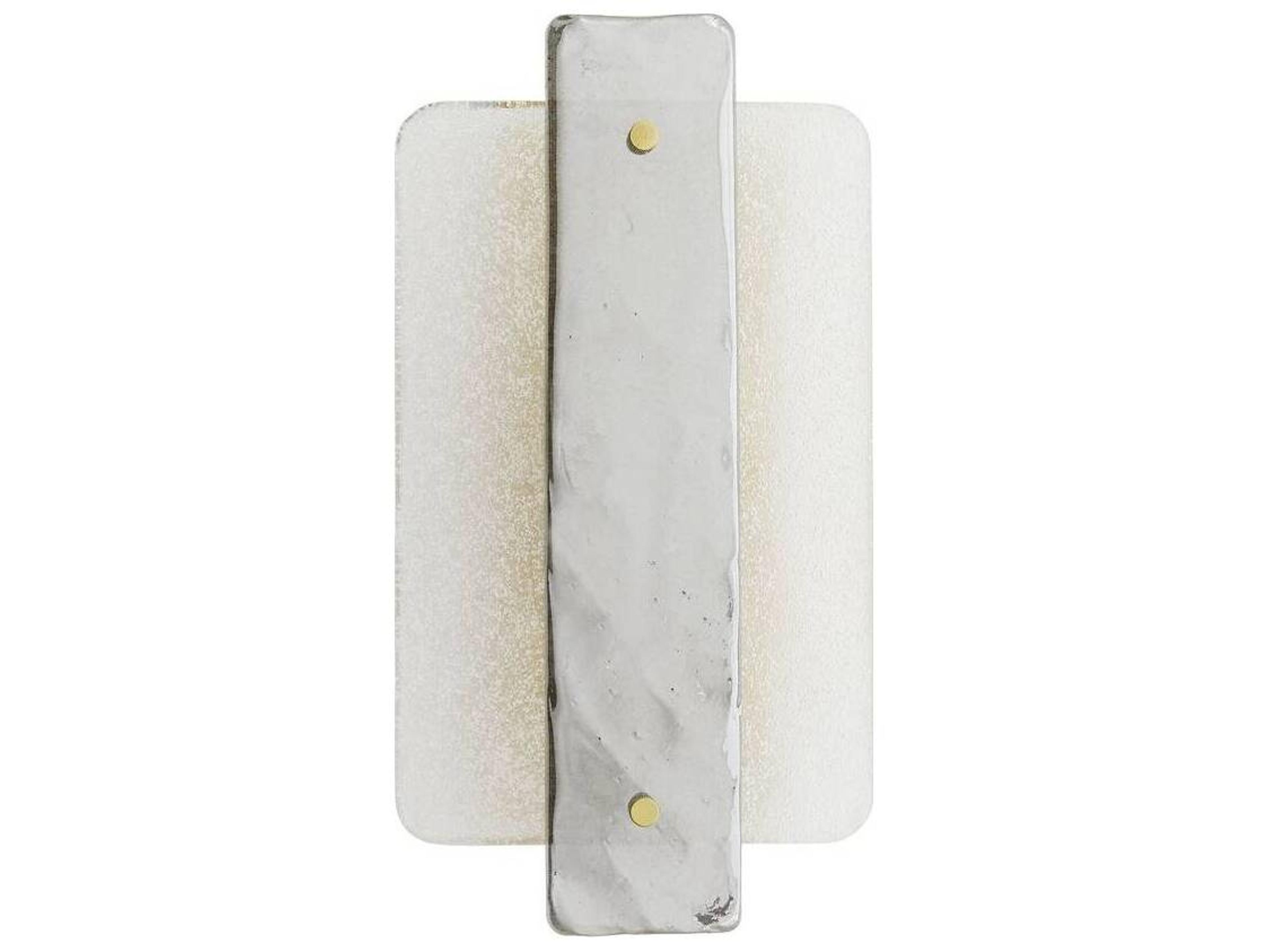 Arteriors Home Uriah 2-Light Smoke Luster Brass Wall Sconce
