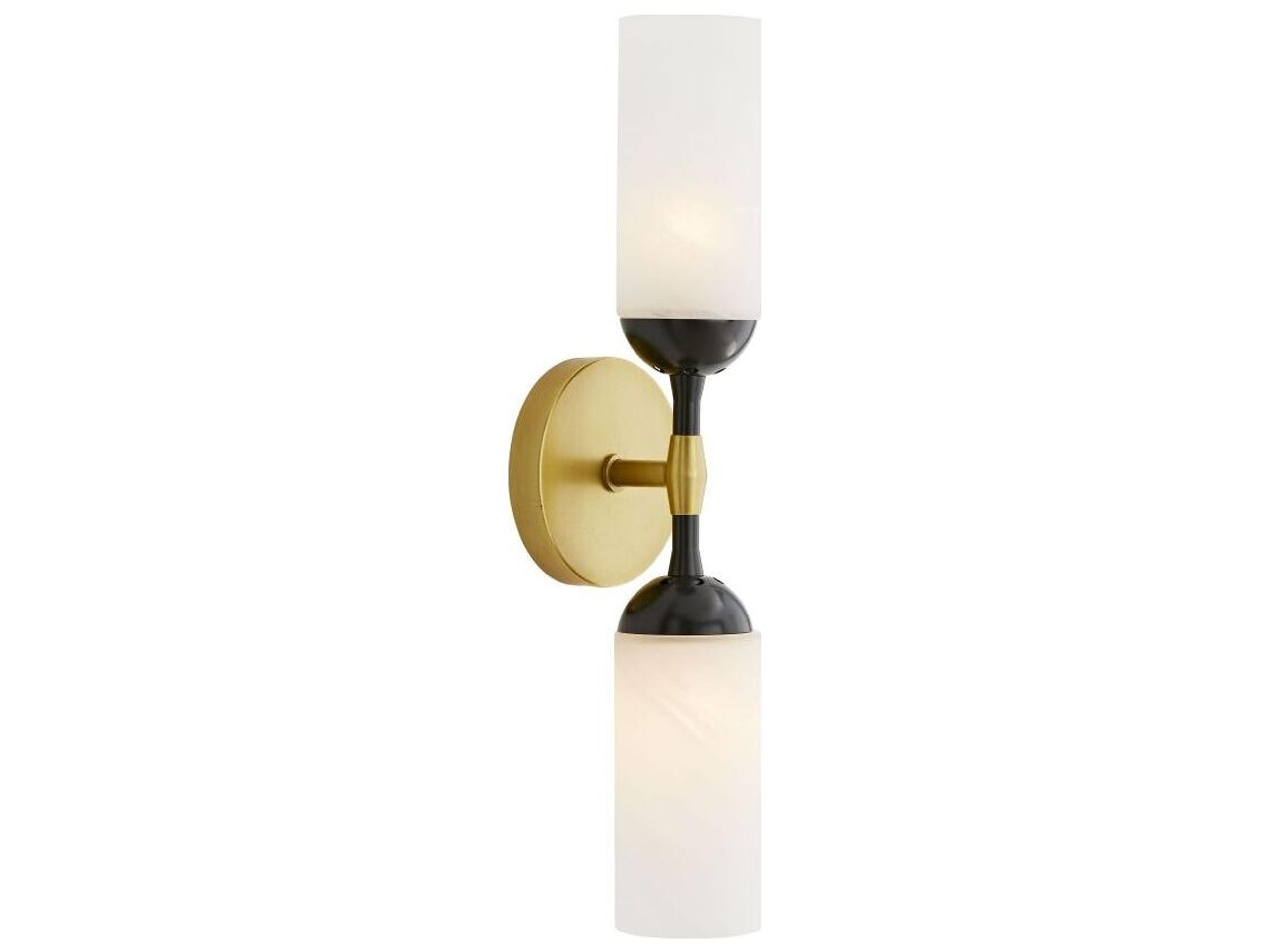 Arteriors Home Emmett 2-Light Antique Brass Bronze Wall Sconce