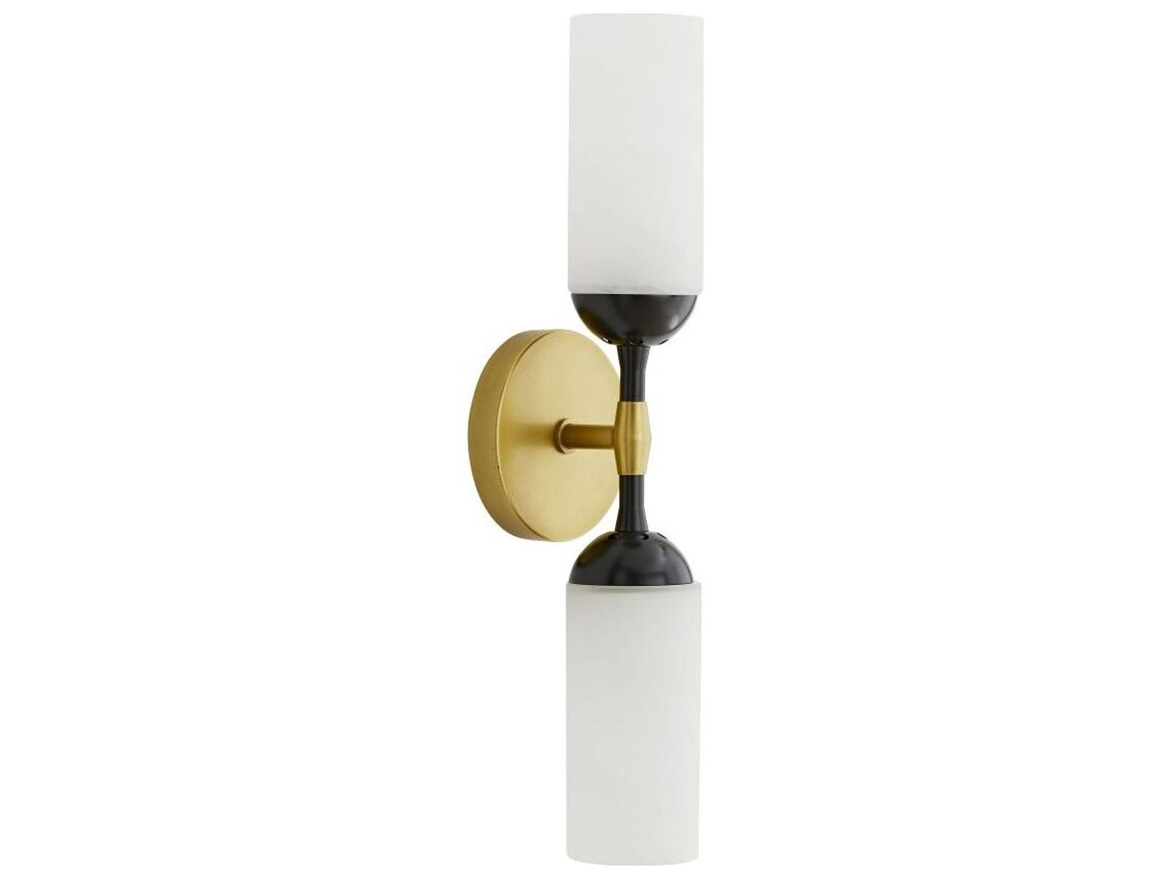 Arteriors Home Emmett 2-Light Antique Brass Bronze Wall Sconce