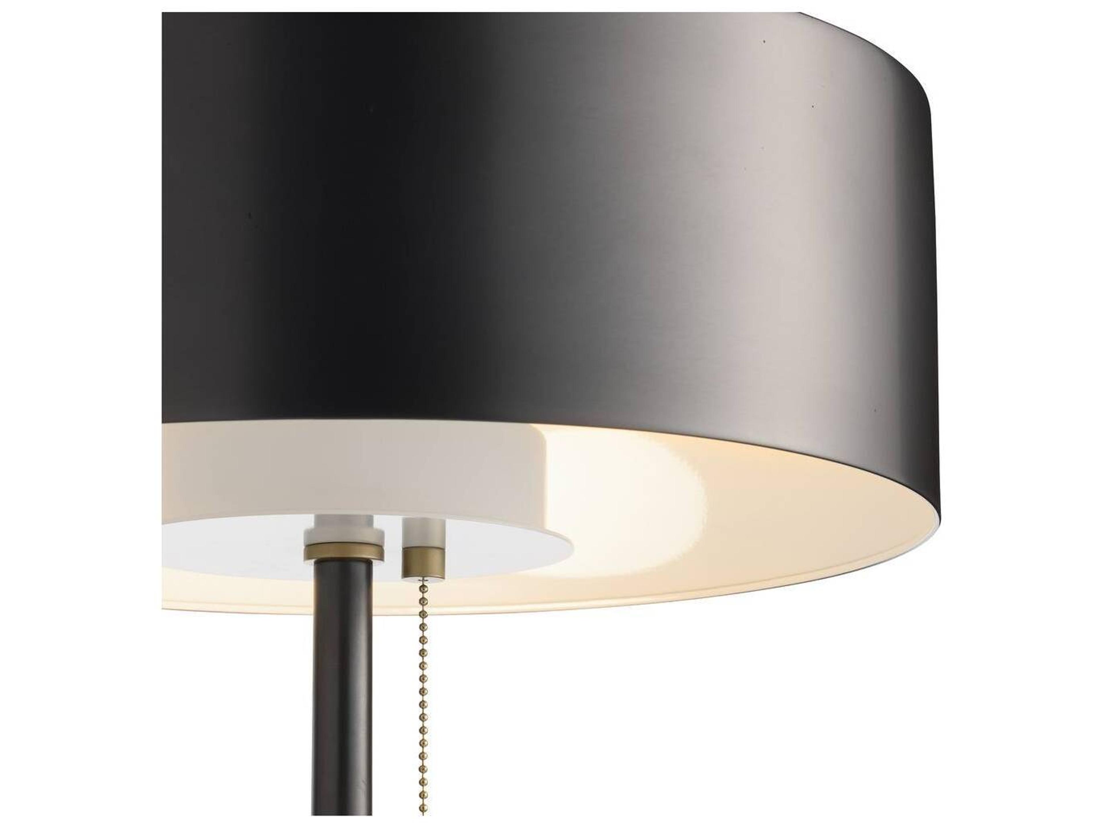 Arteriors Home Violetta  Matte Black Antique Brass Table Lamp