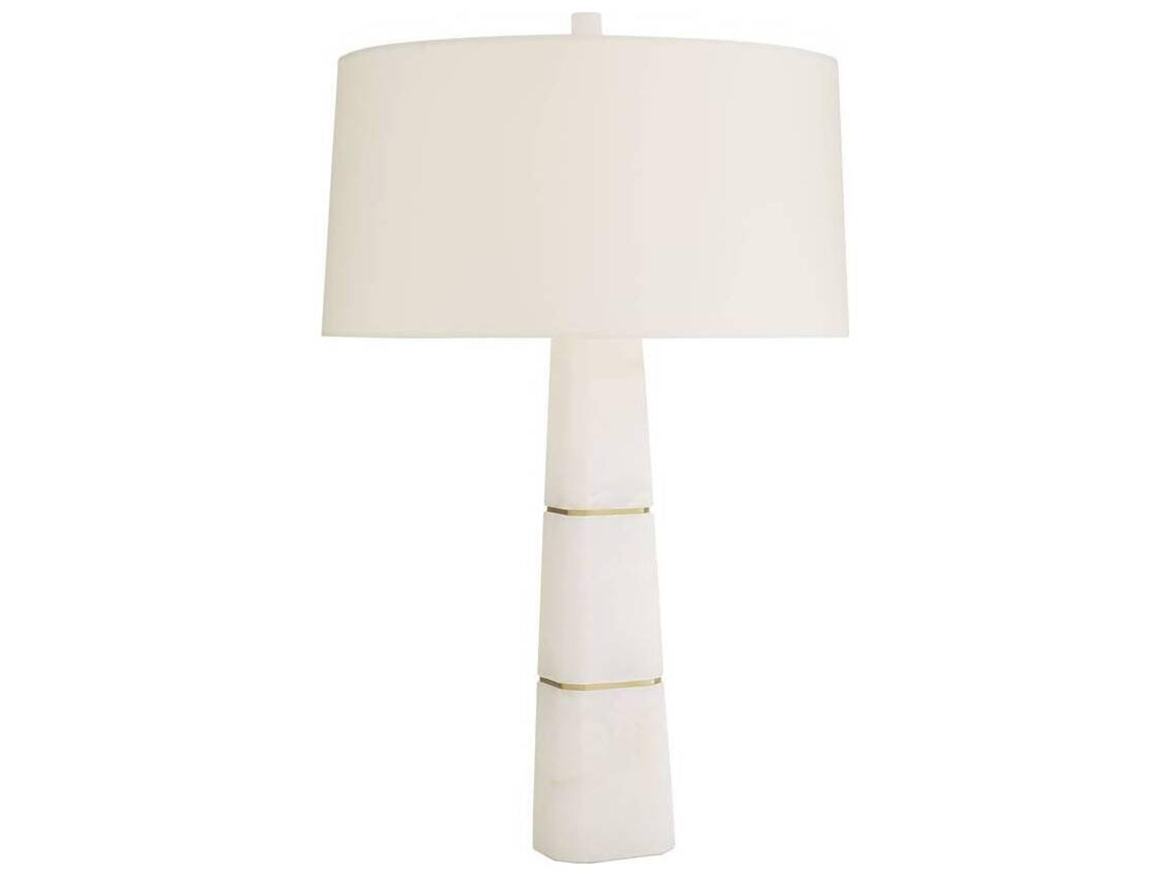 Arteriors Home Dosman White Alabaster Buffet Lamp