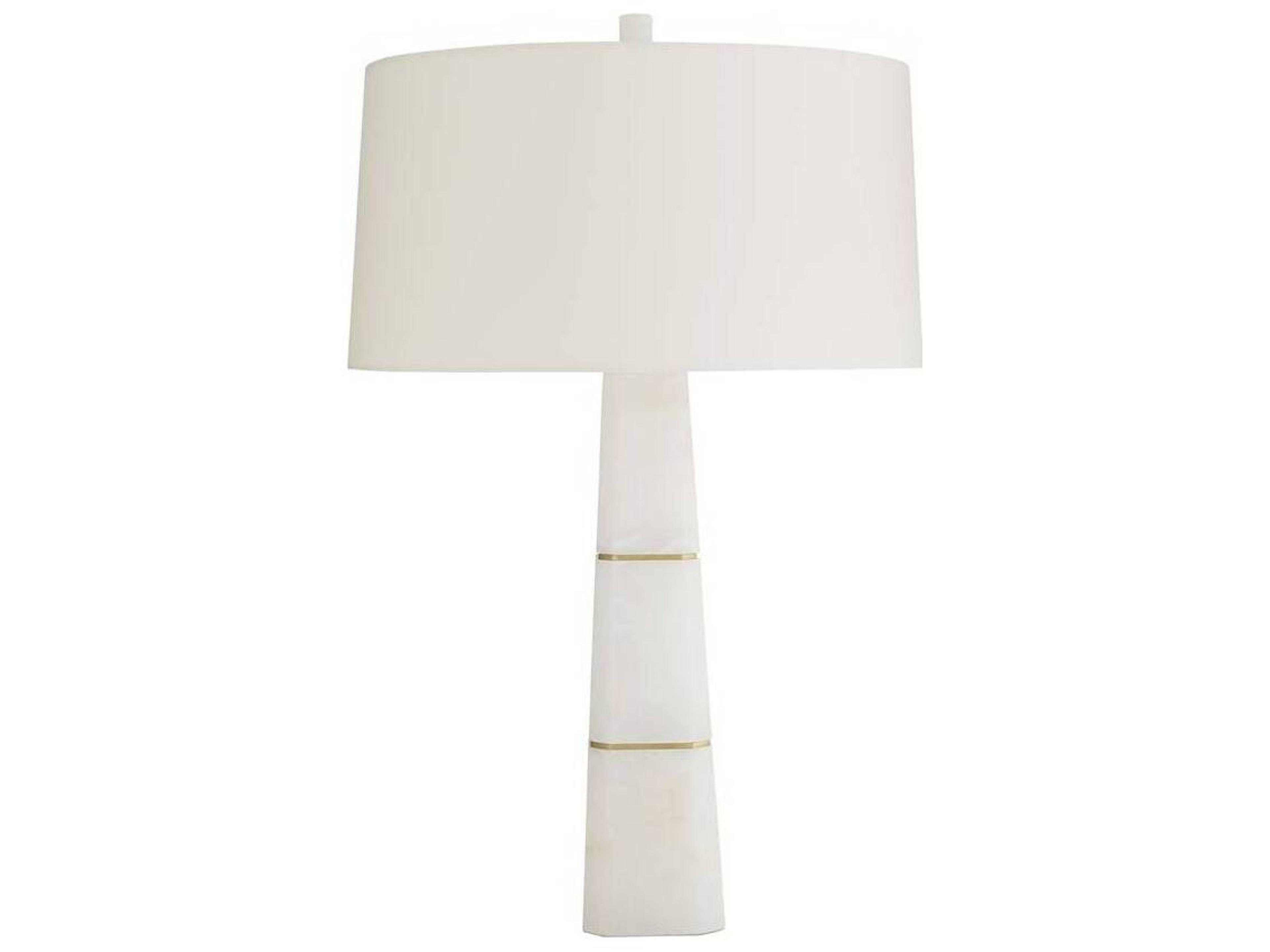 Arteriors Home Dosman White Alabaster Buffet Lamp