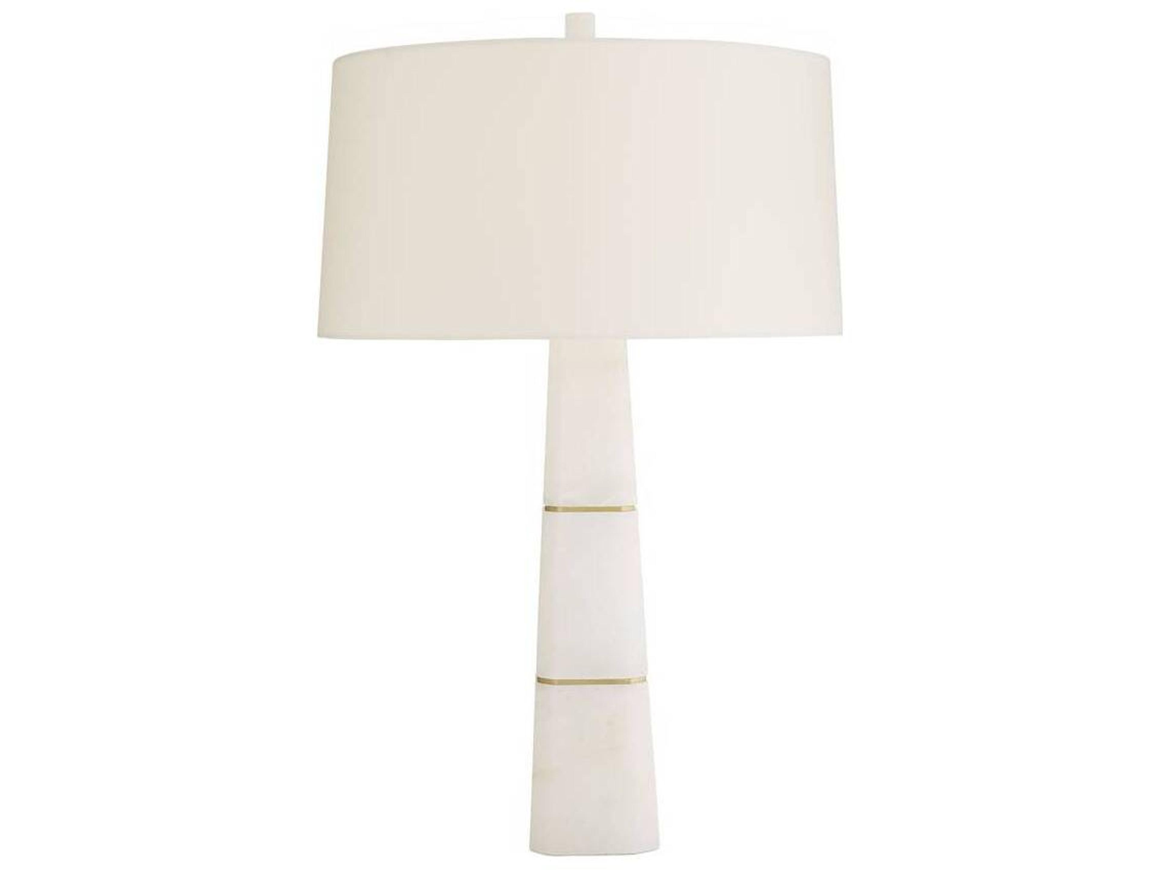 Arteriors Home Dosman White Alabaster Buffet Lamp