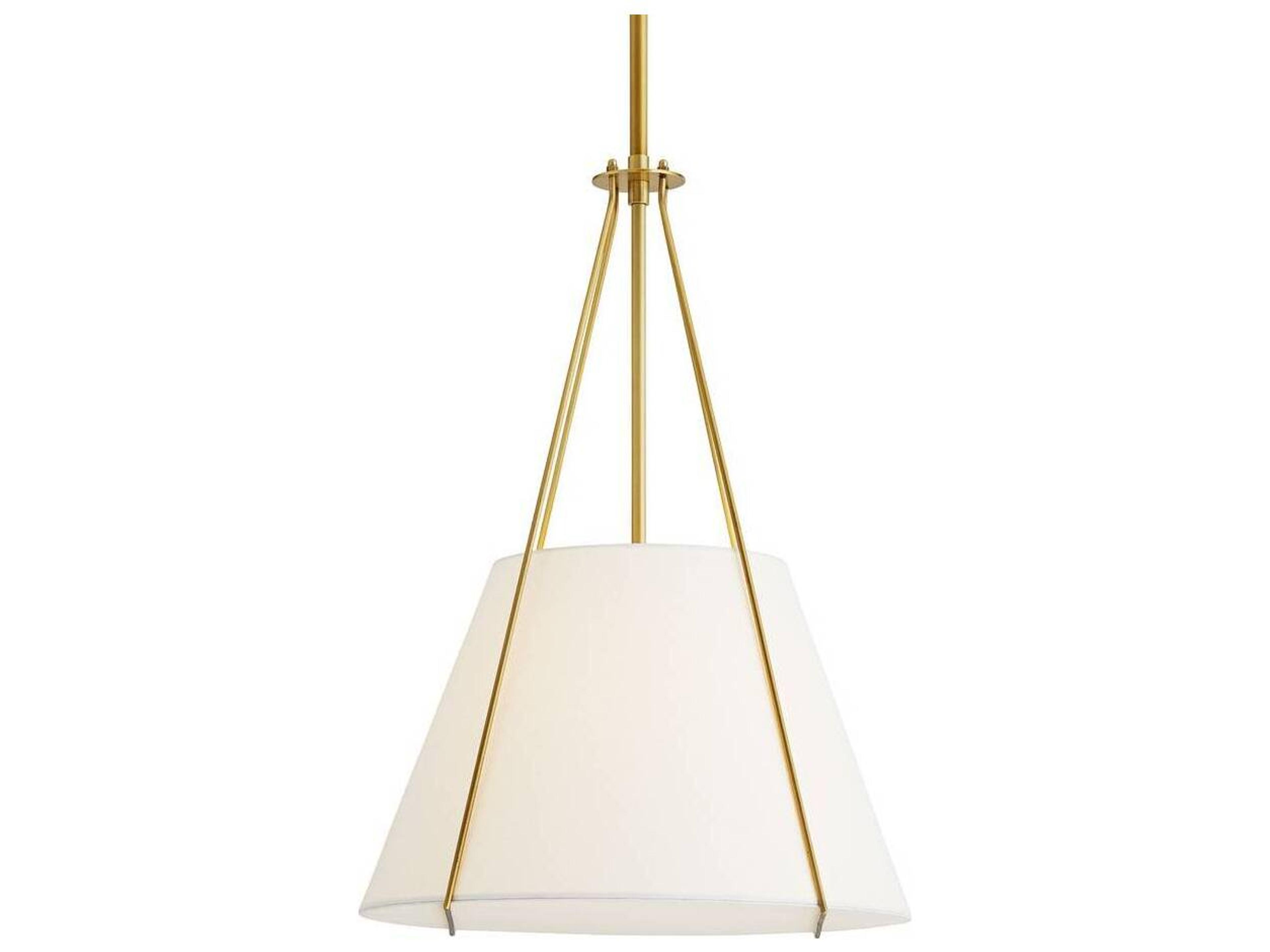 Arteriors Home Heloise 1-Light Antique Brass Drum Pendant
