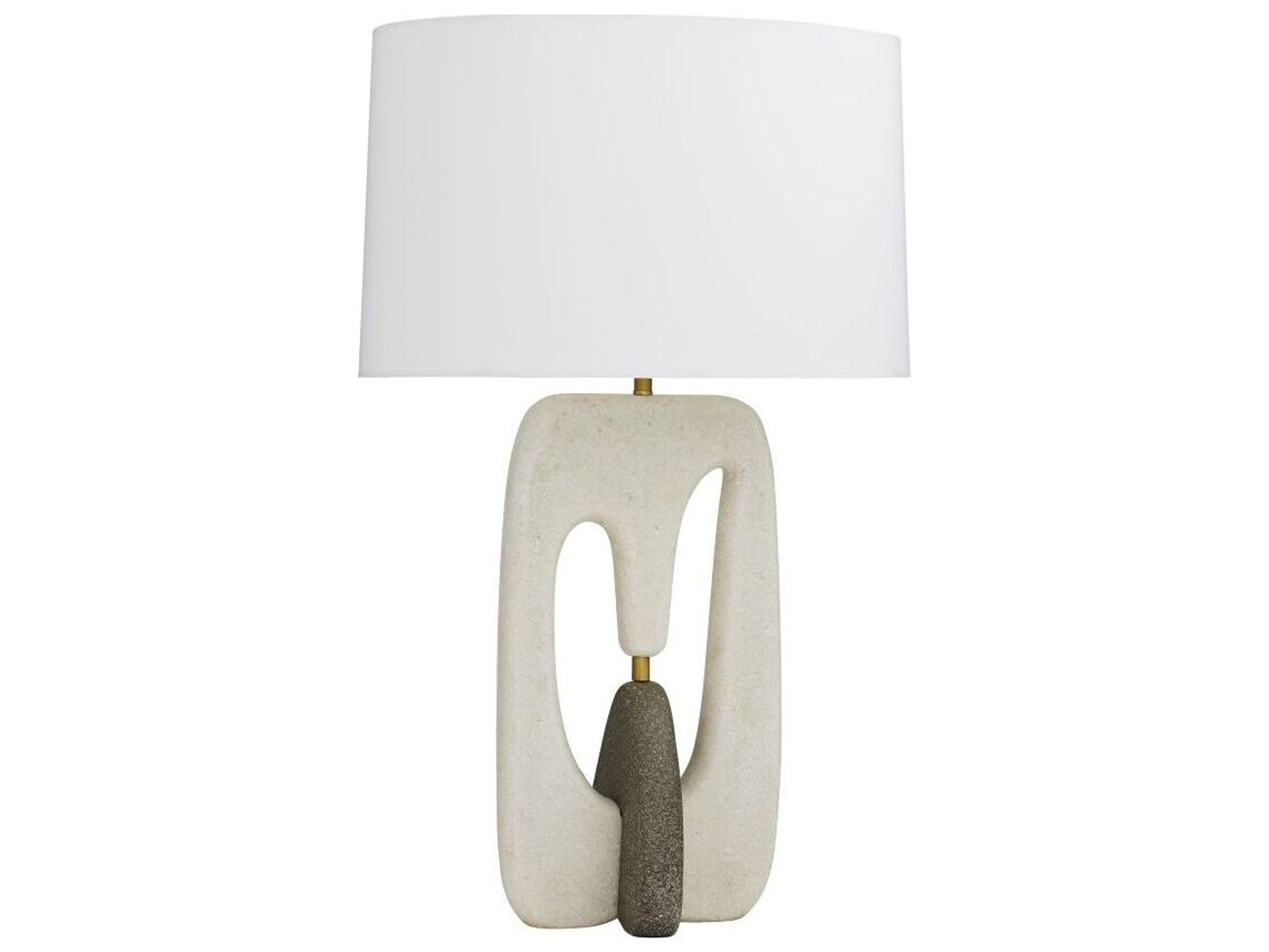 Harleen White Ricestone Table Lamp