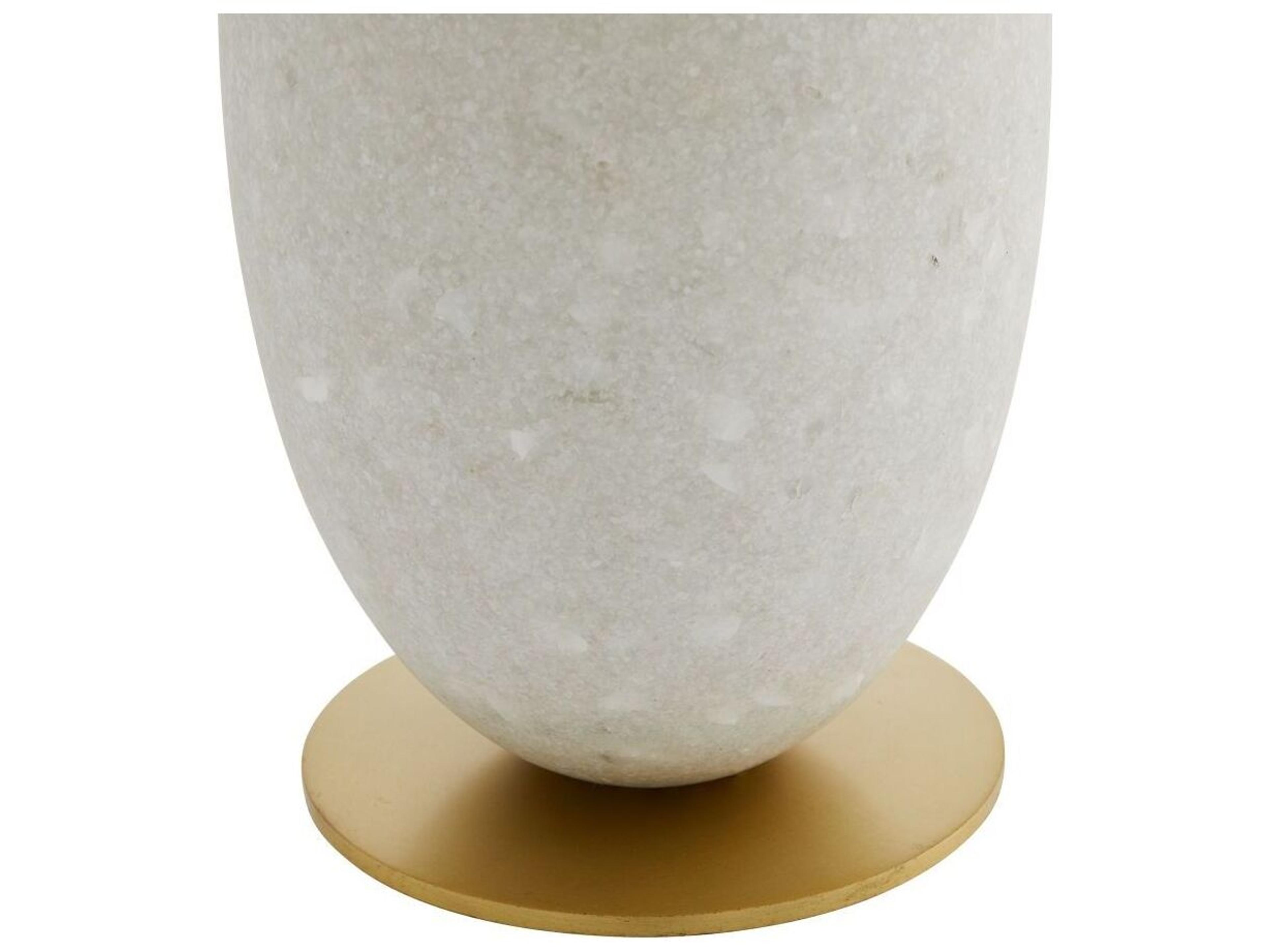 Arteriors Home Minato Ivory Glass Stone Off White Buffet Lamp