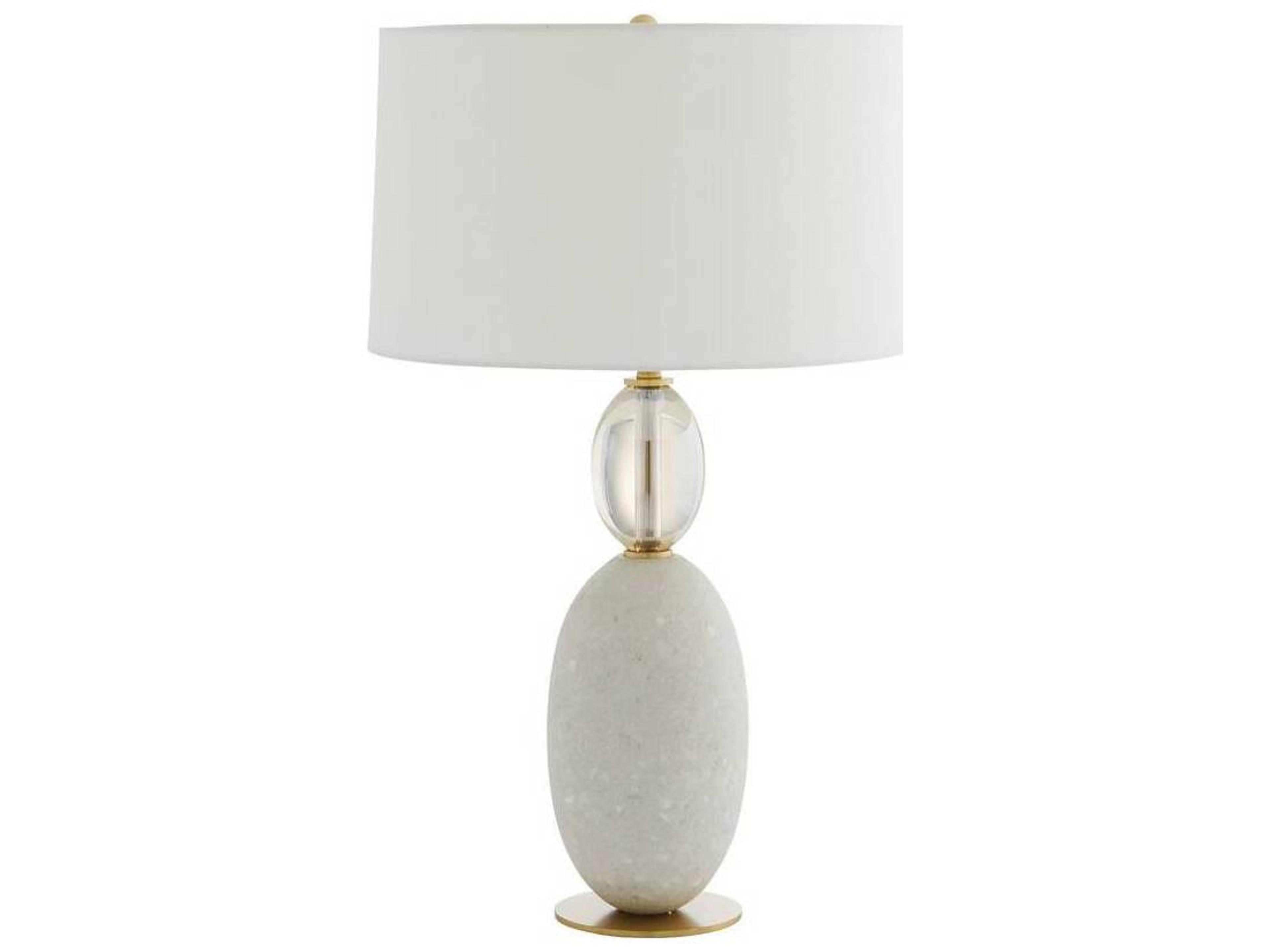 Arteriors Home Minato Ivory Glass Stone Off White Buffet Lamp
