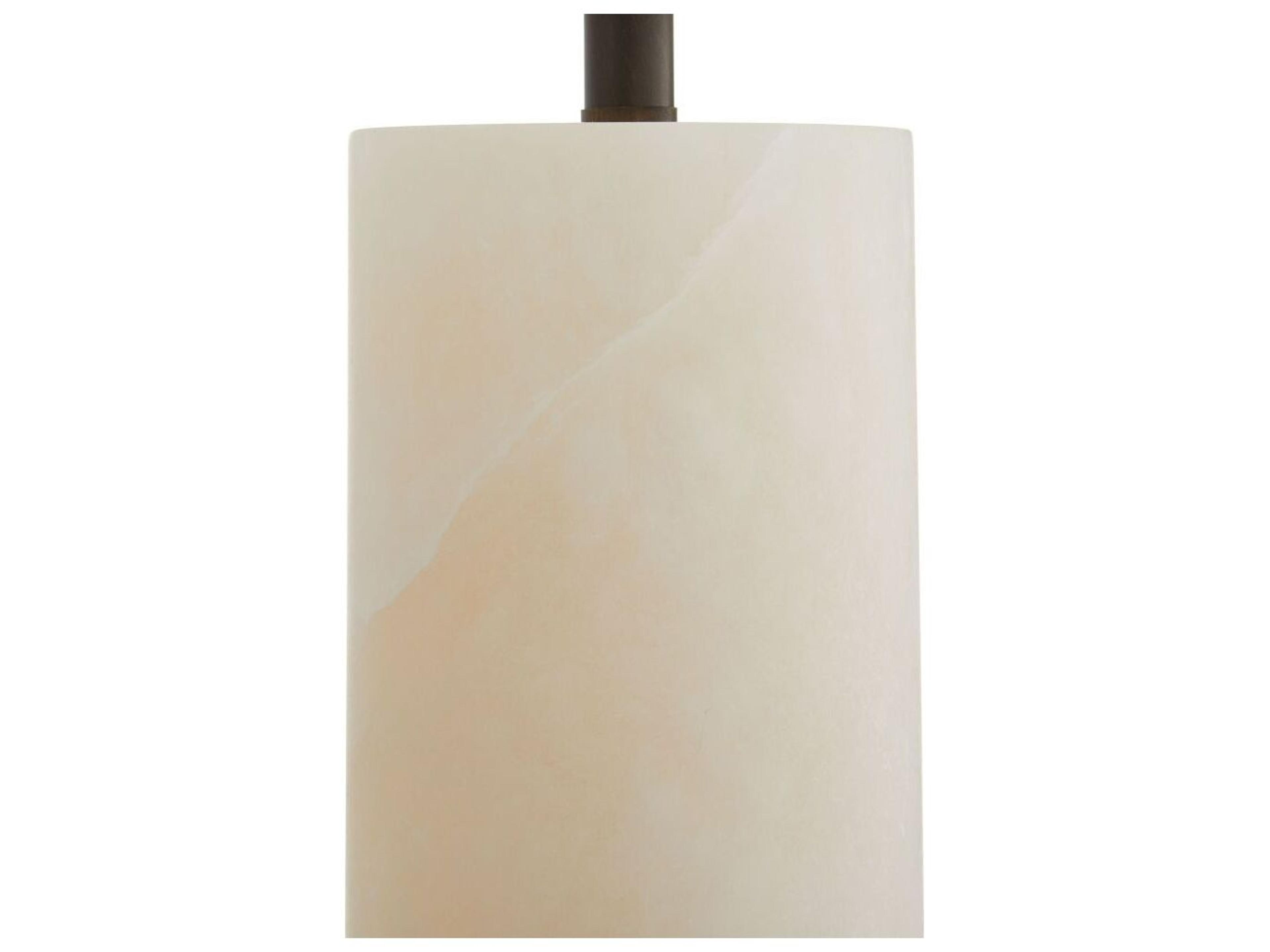 Arteriors Home Nashik White Alabaster Bronze Buffet Lamp