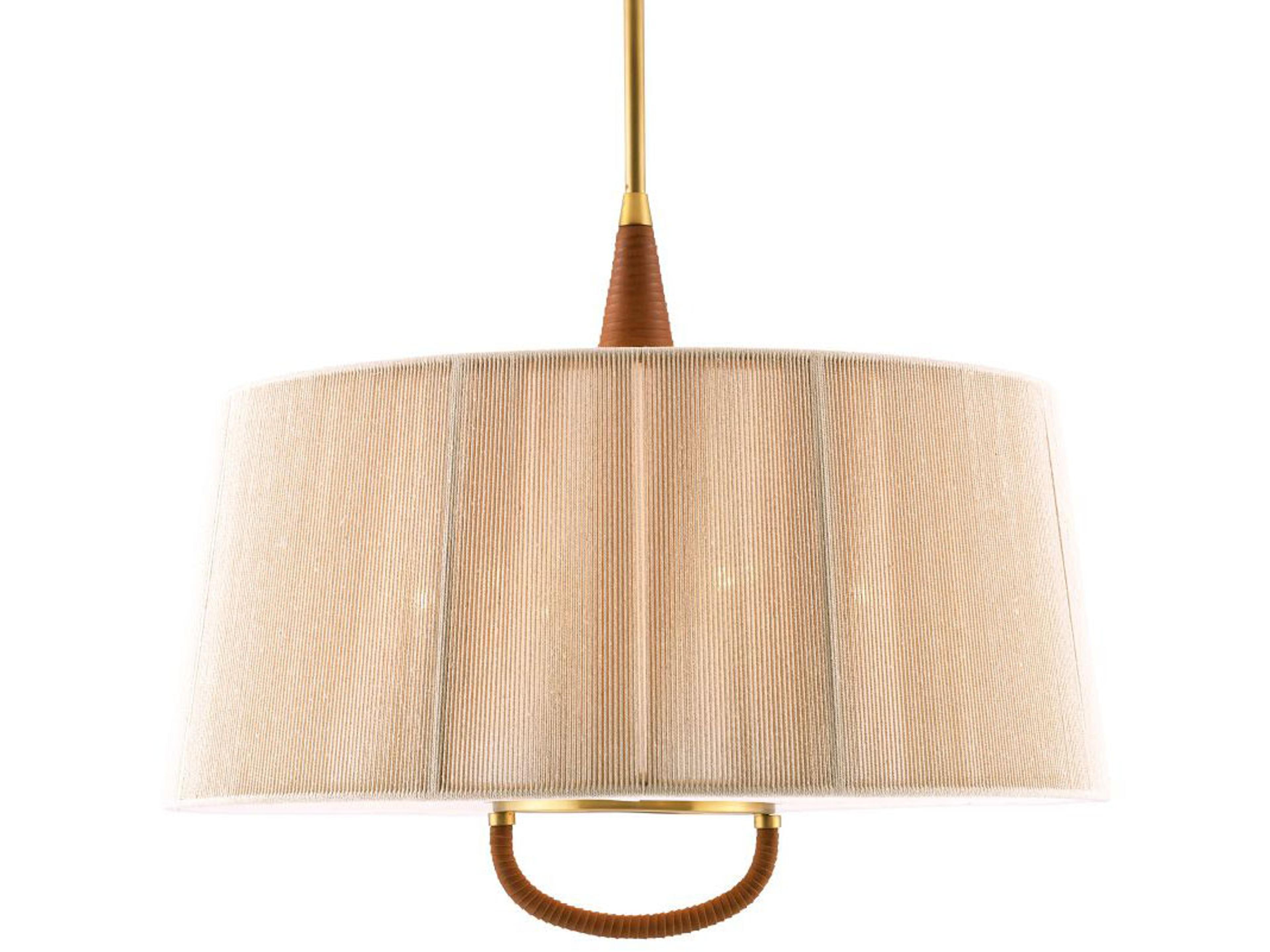 Arteriors Home Middlebury 6-Light Antique Brass Brown Pendant