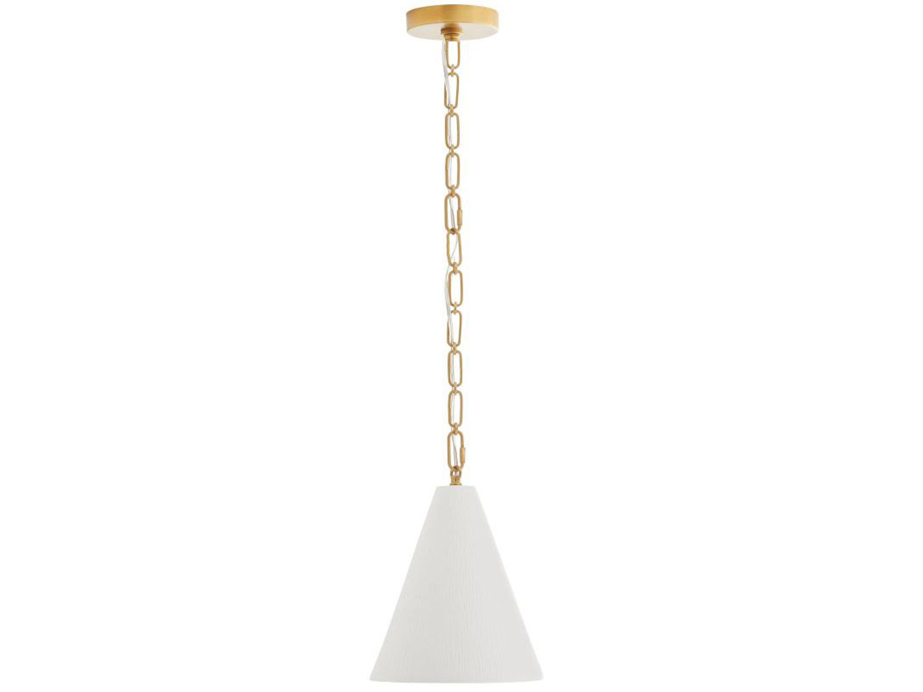 Arteriors Home Oakland 1-Light Antique Brass Mini Pendant
