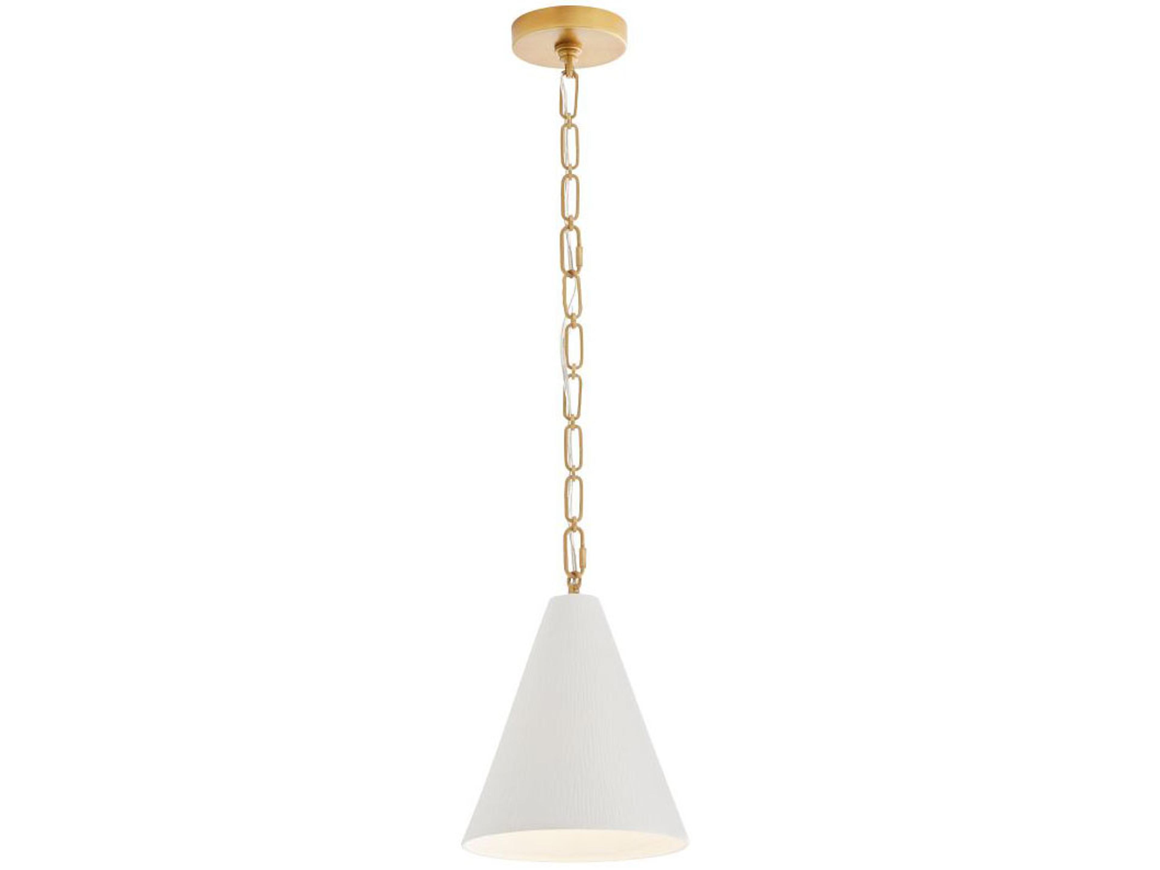 Arteriors Home Oakland 1-Light Antique Brass Mini Pendant