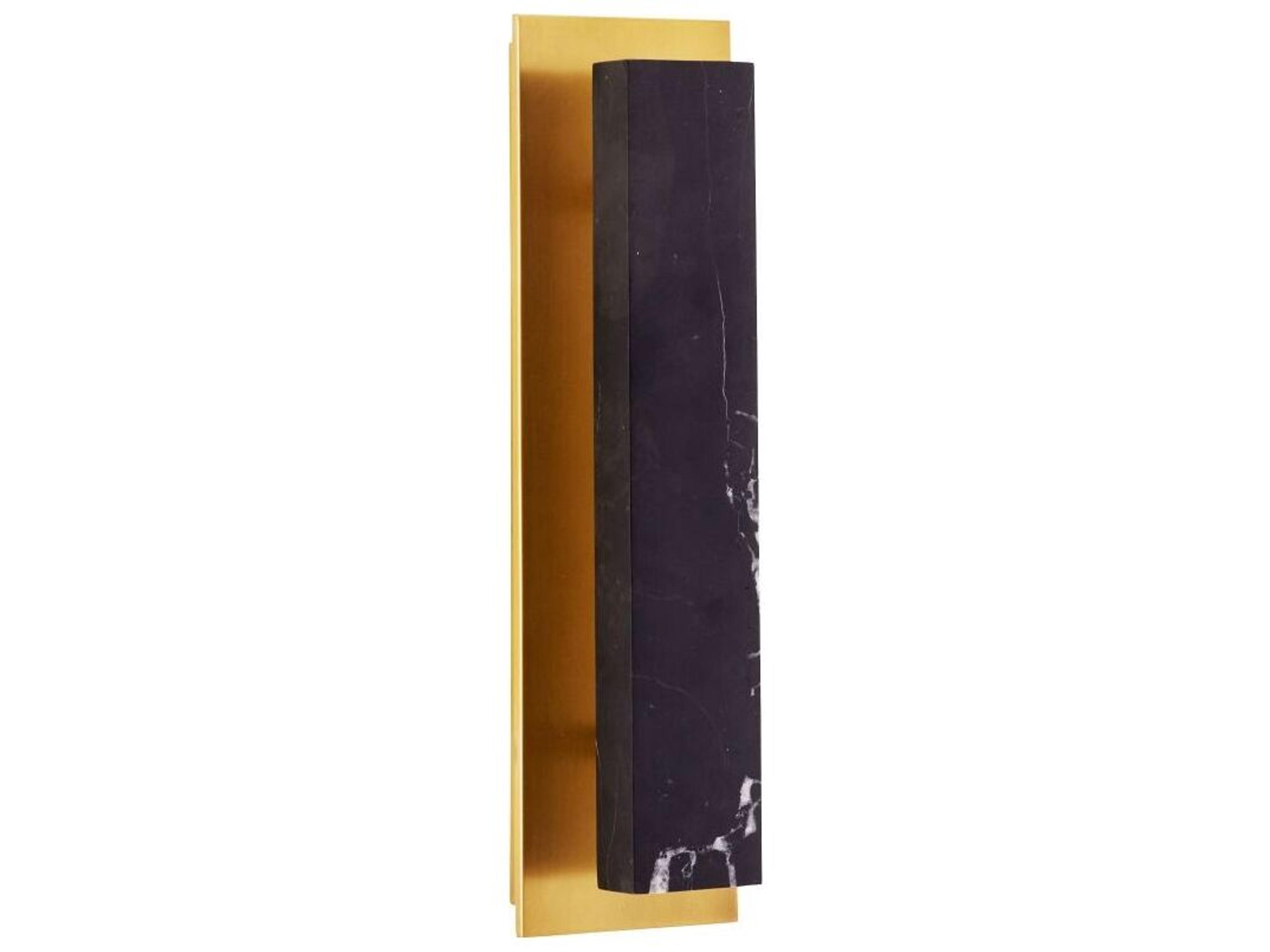 Arteriors Home Ozona 1-Light Black Marble Wall Sconce