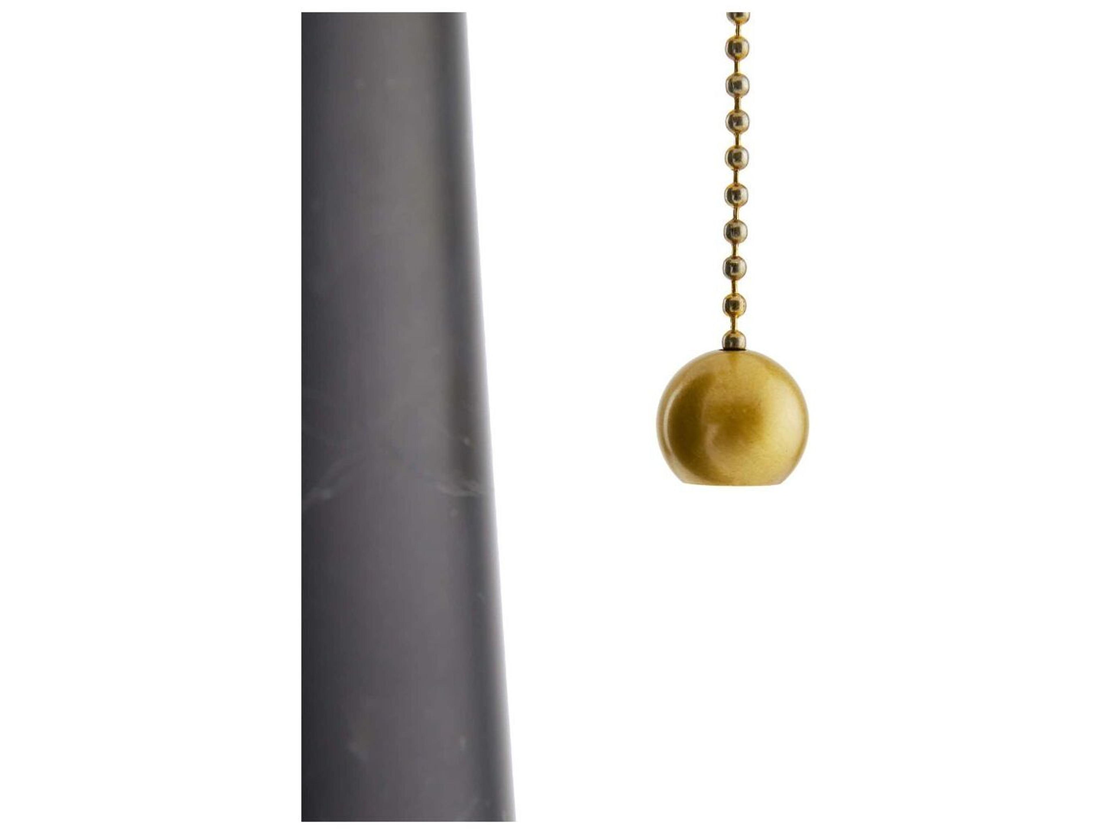 Arteriors Home Sidney Black Marble Antique Brass Buffet Lamp