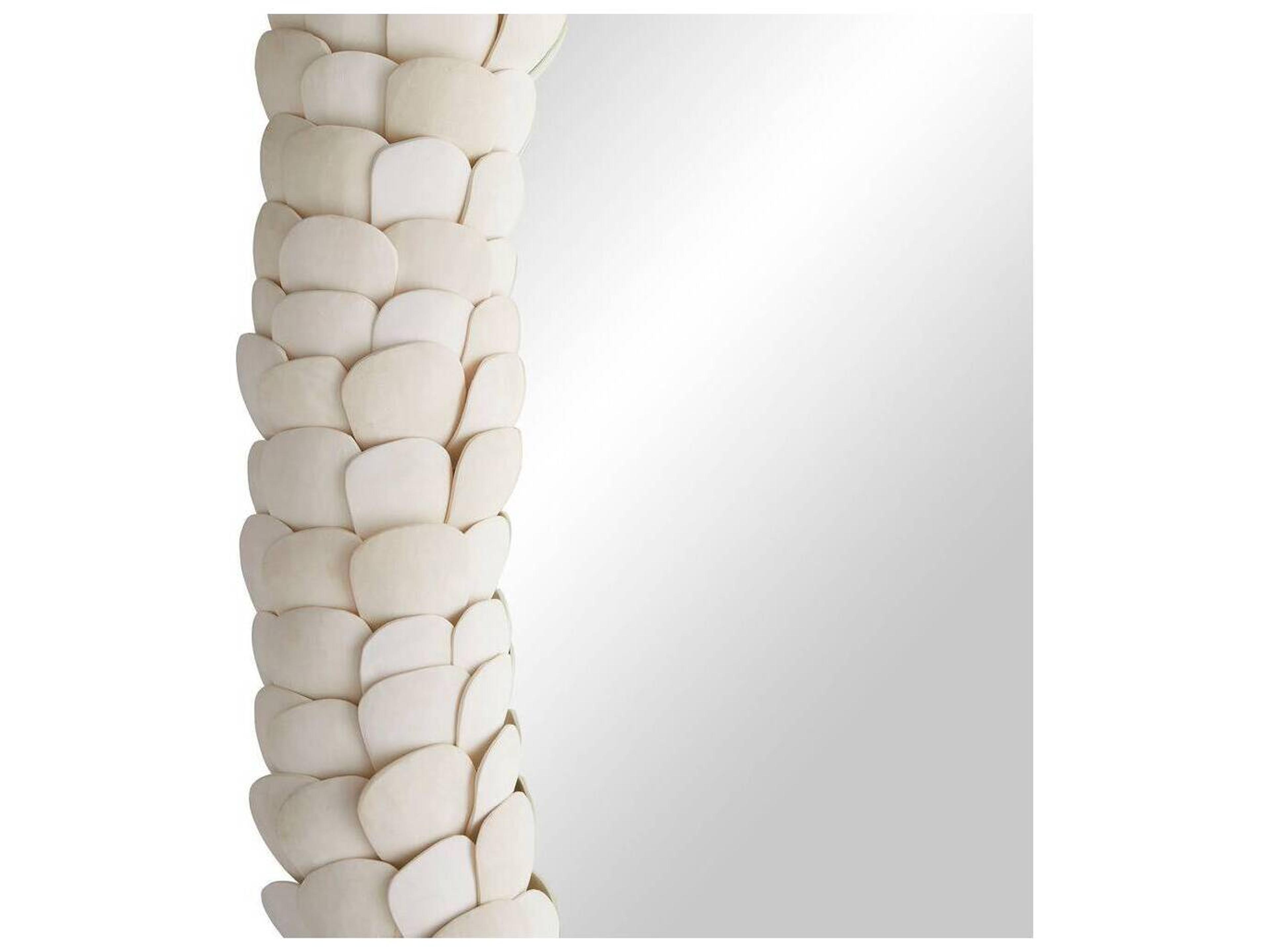 Arteriors Home Lumis White Oval Wall Mirror