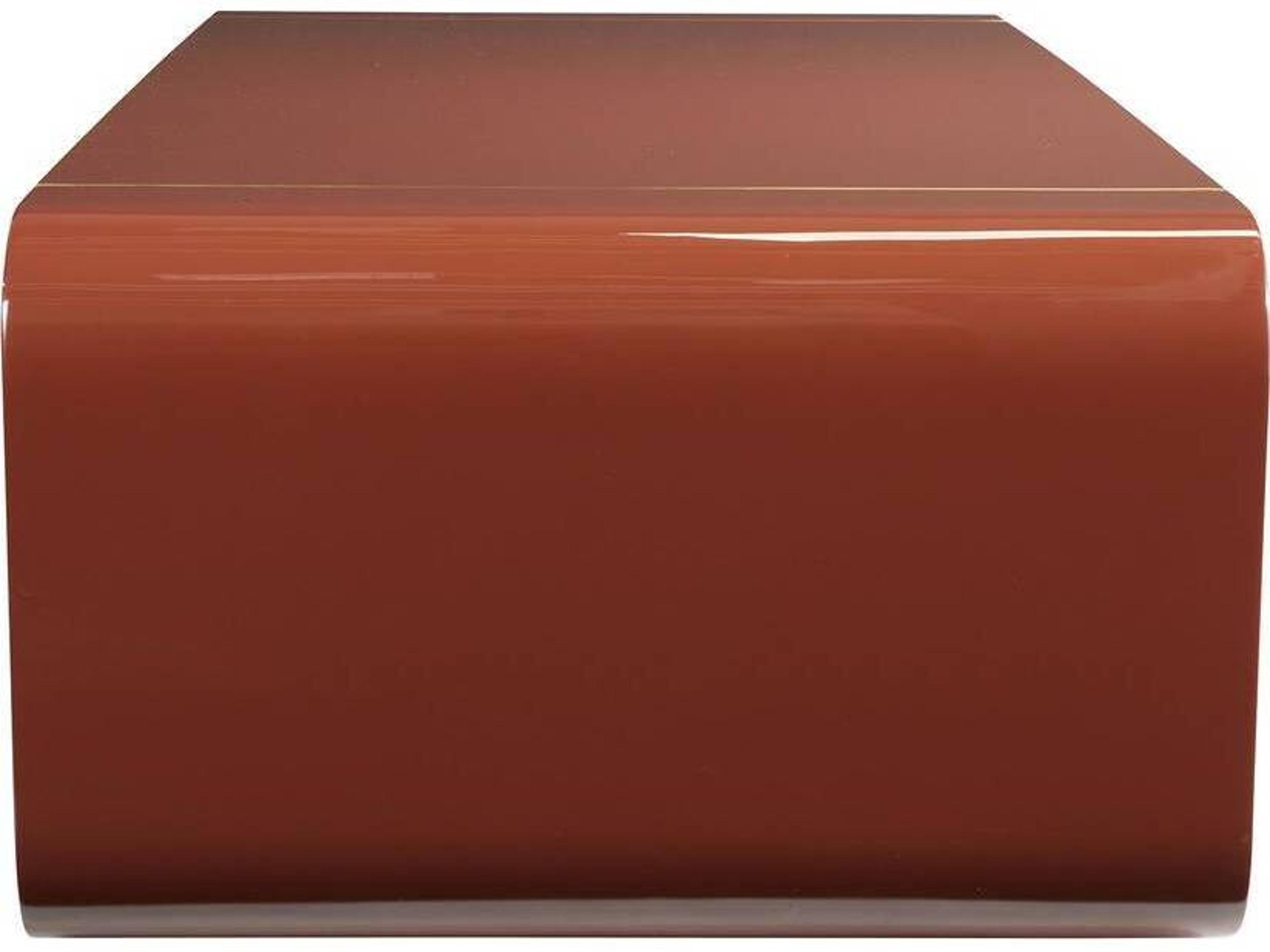Arteriors Home Turnley Rectangular Fiberglass Paprika Antique Brass Coffee Table