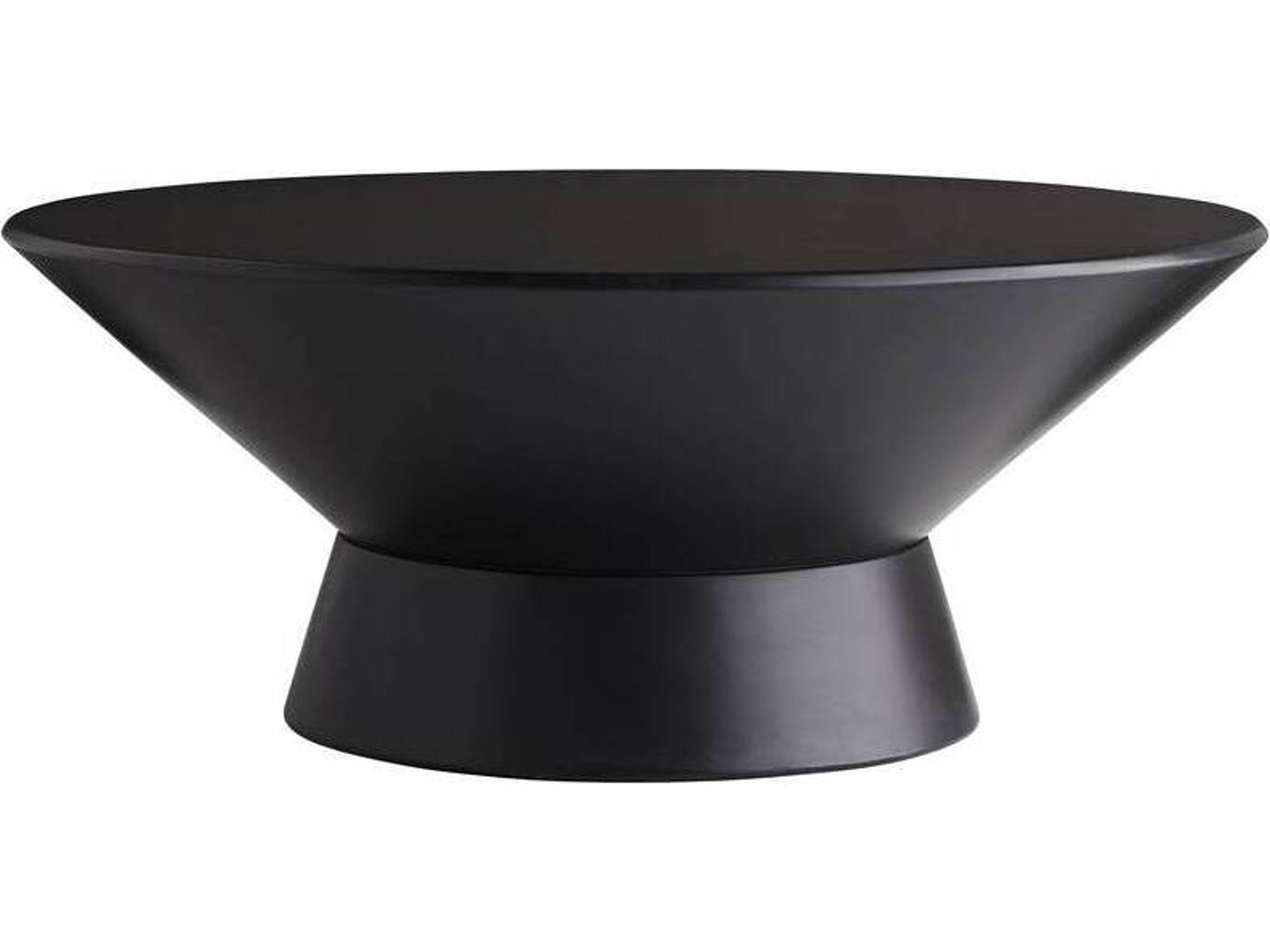 Beckham Coffee Table Modern Matte Black Concrete