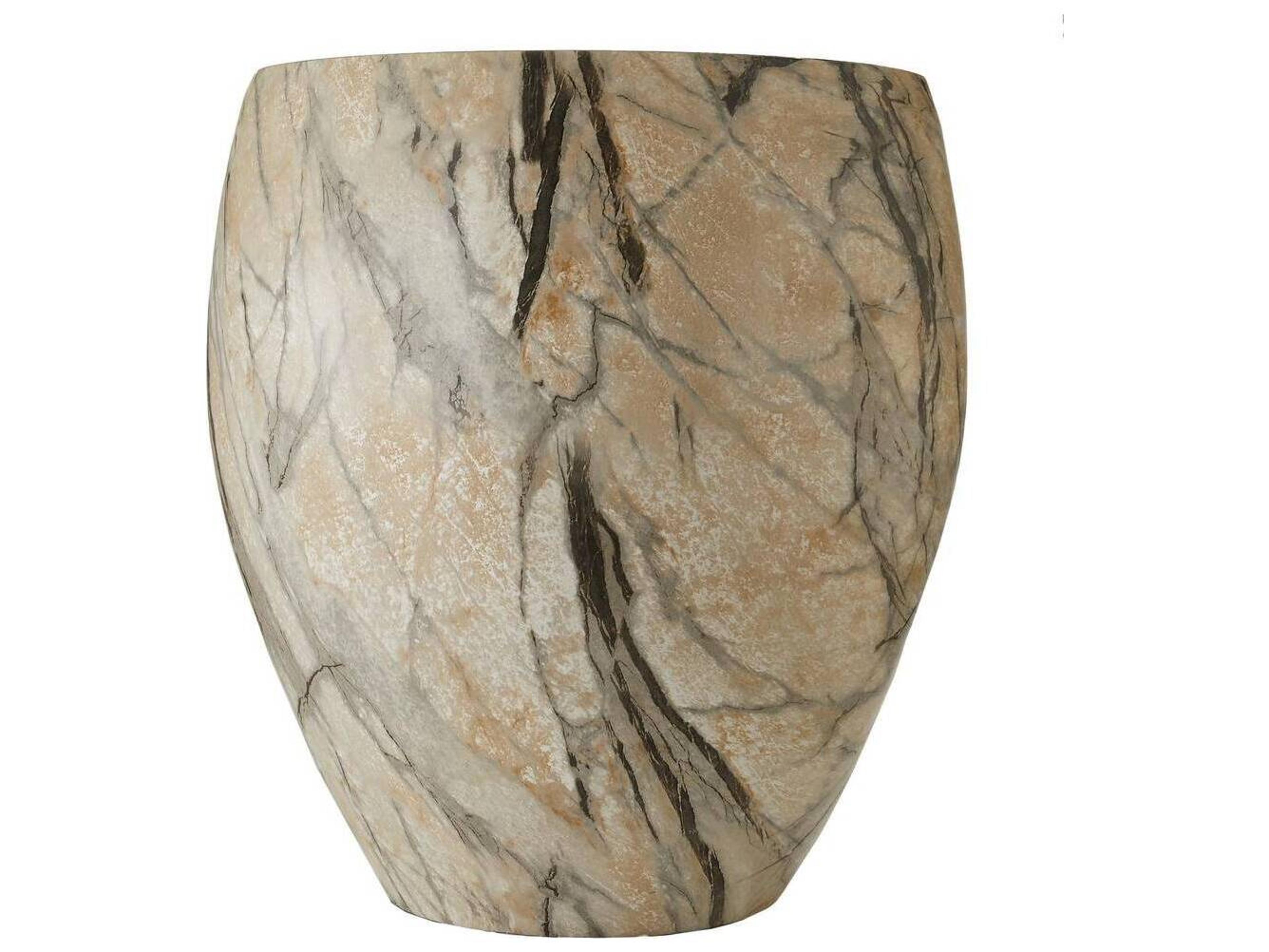 Arteriors Home Round Mojave Faux Marble Kenmore End Table