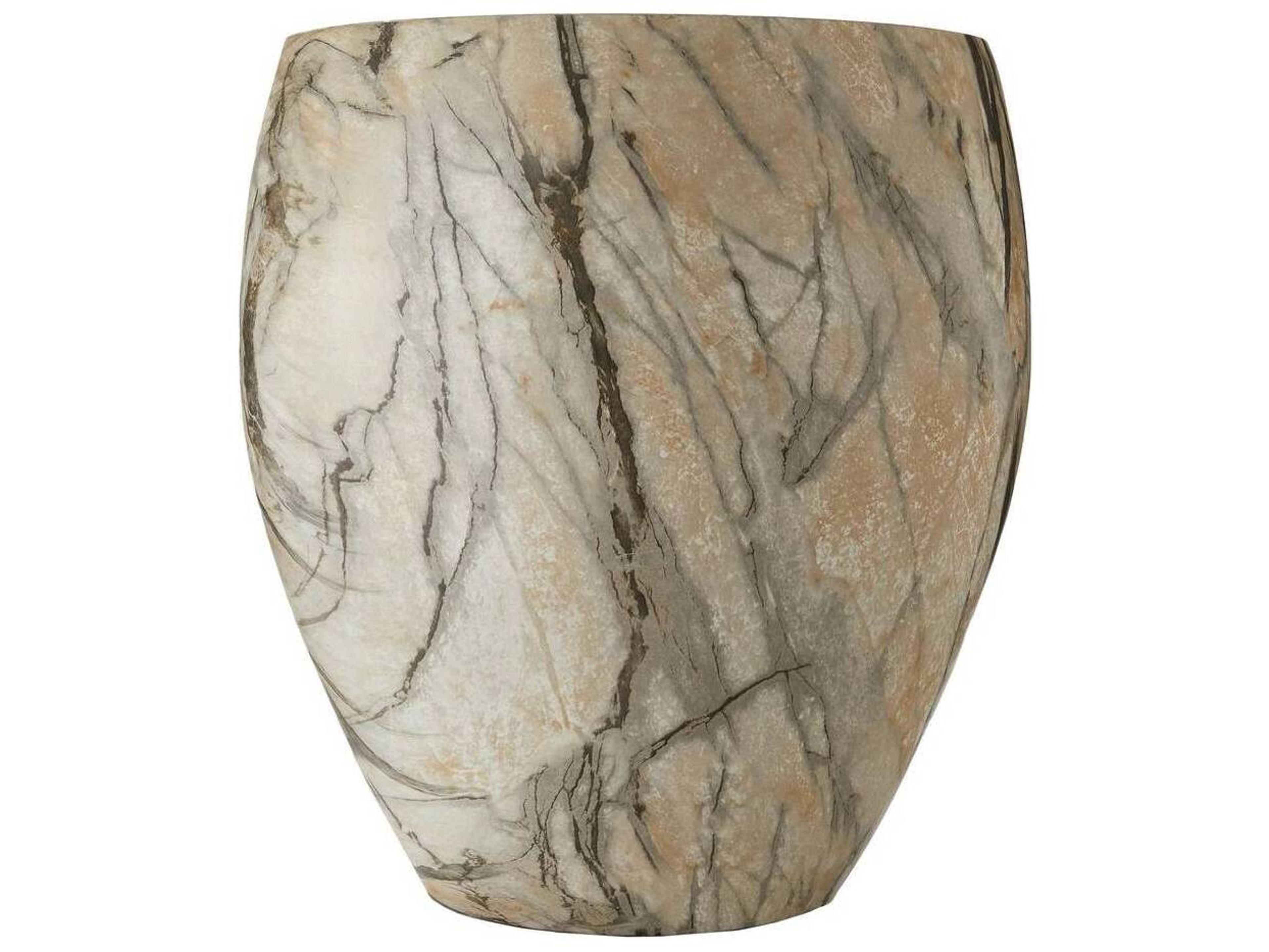 Arteriors Home Round Mojave Faux Marble Kenmore End Table