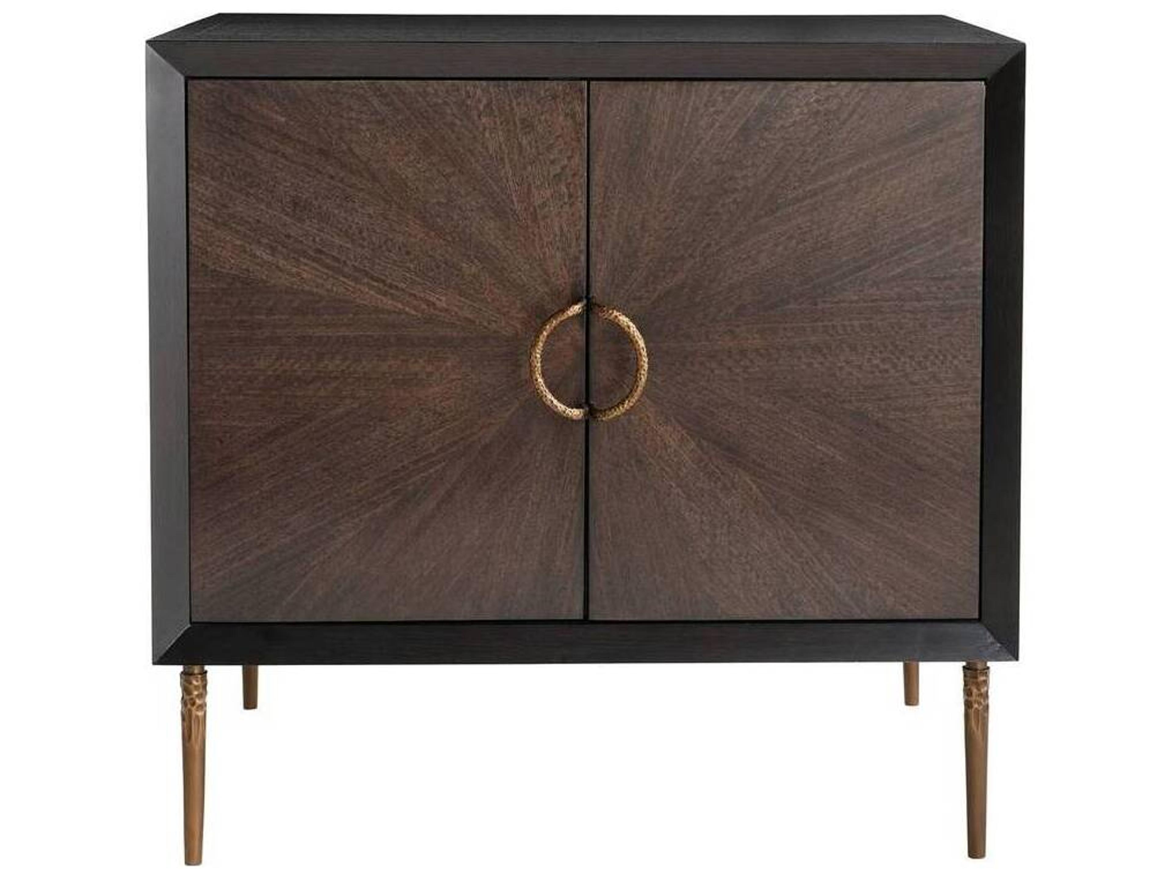 Arteriors Home Brown Oak Wood Jonathan Nightstand