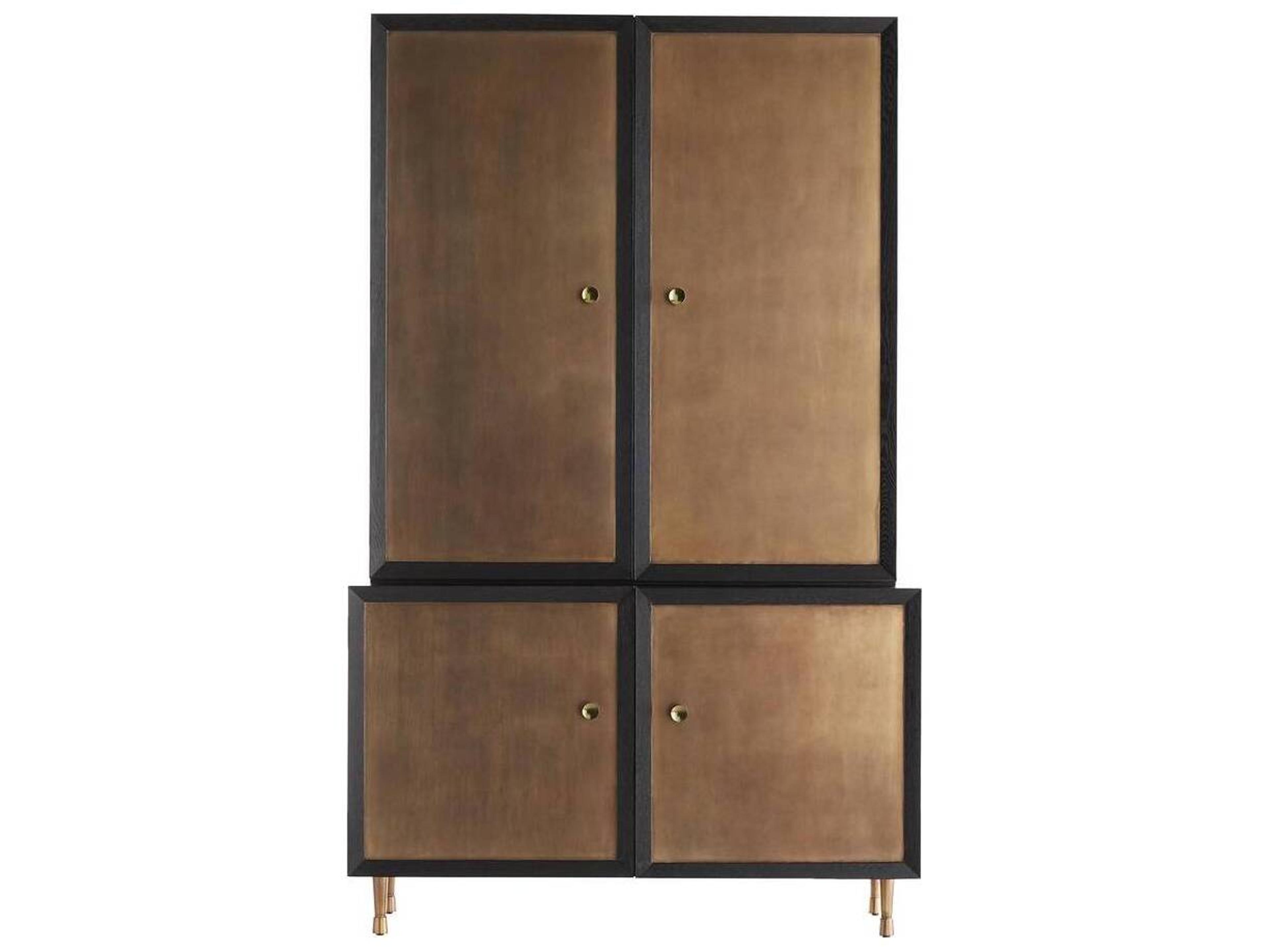 Kilpatrick Tall Cabinet in Ebony and Gold